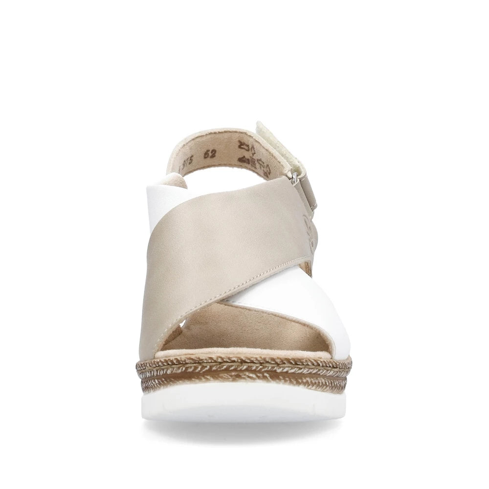 Rieker Women's Comfort Shoes 61975 in Cream - Stylish & Lightweight for Work, Walking & Everyday Wear