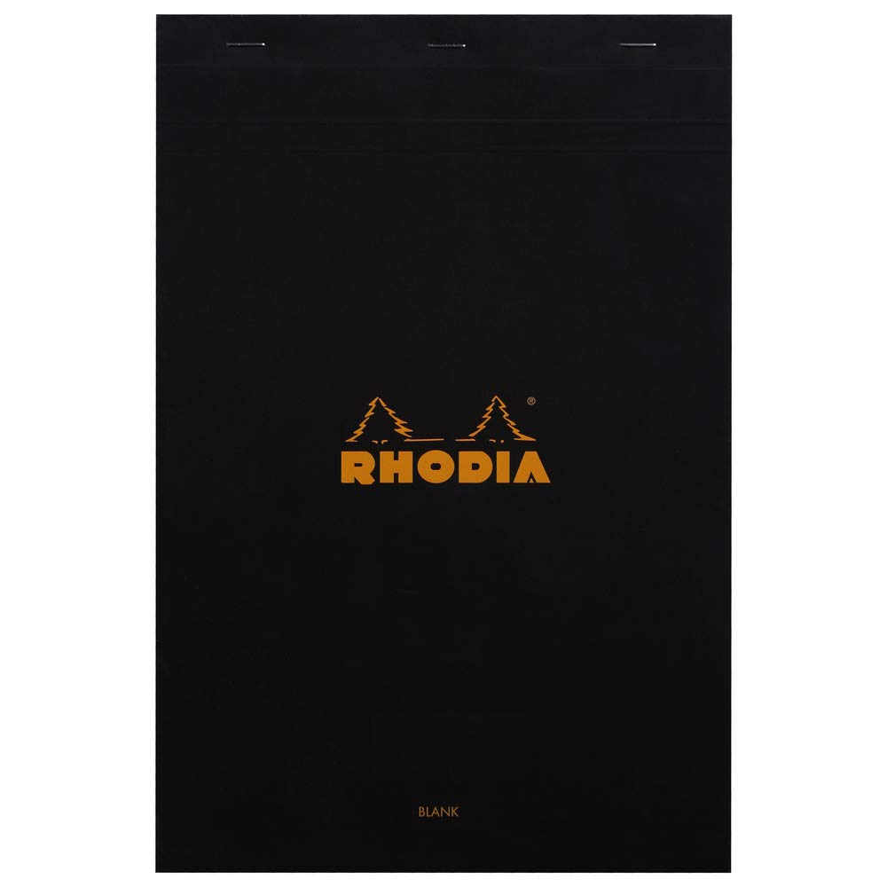 Premium Rhodia Staplebound Notepads - 80 Blank Sheets, 8.25