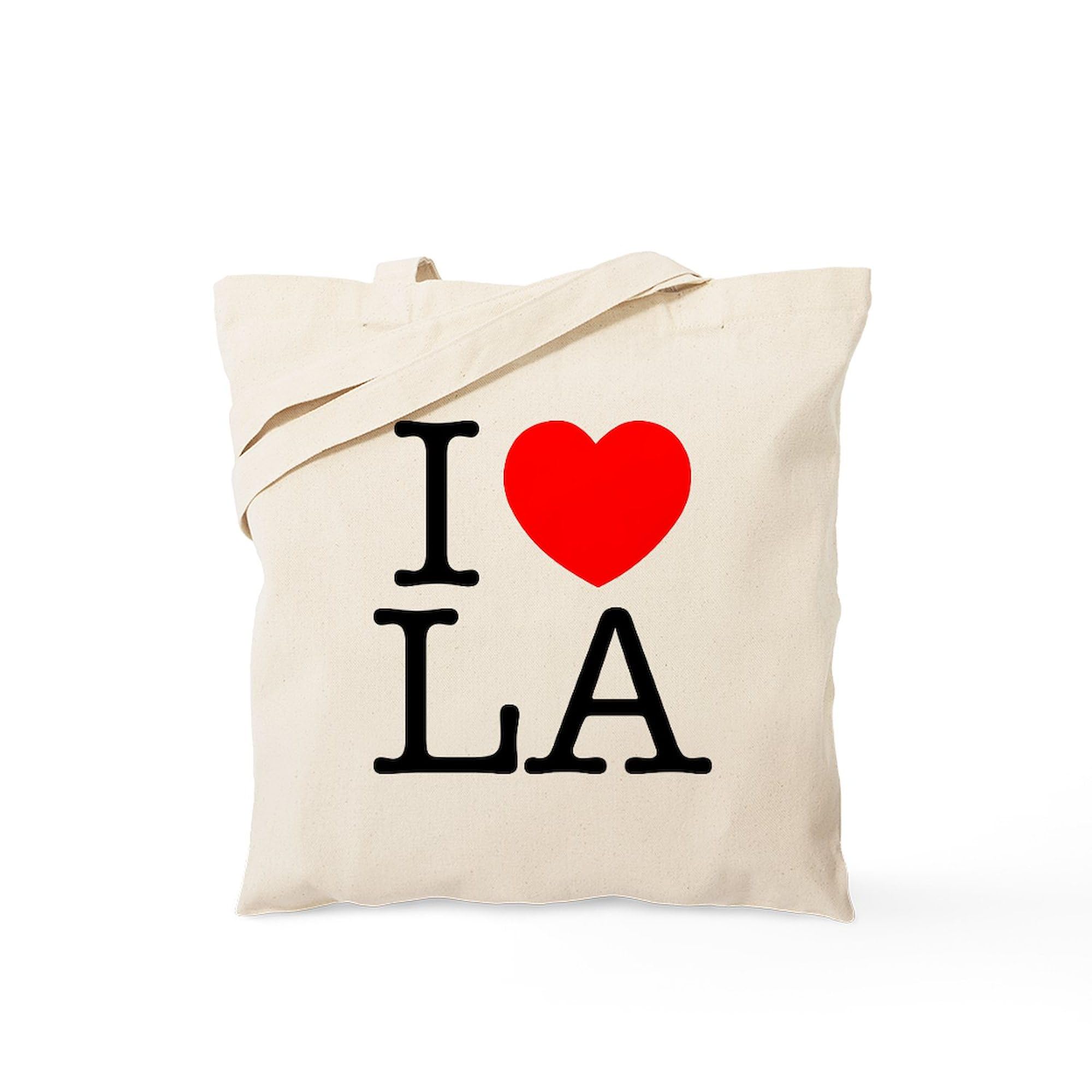 CafePress I Heart LA Canvas Tote Bag - Eco-Friendly Reusable Shopping Bag for Groceries, Beach & Daily Use