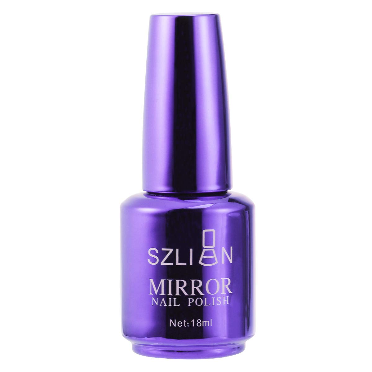 Lurrose Mirror Nail Polish - Metallic Purple Blue Gel Nail Varnish for Nail Art | Long Lasting High Shine Manicure & Pedicure | Perfect for Parties, Weddings, and Special Occasions