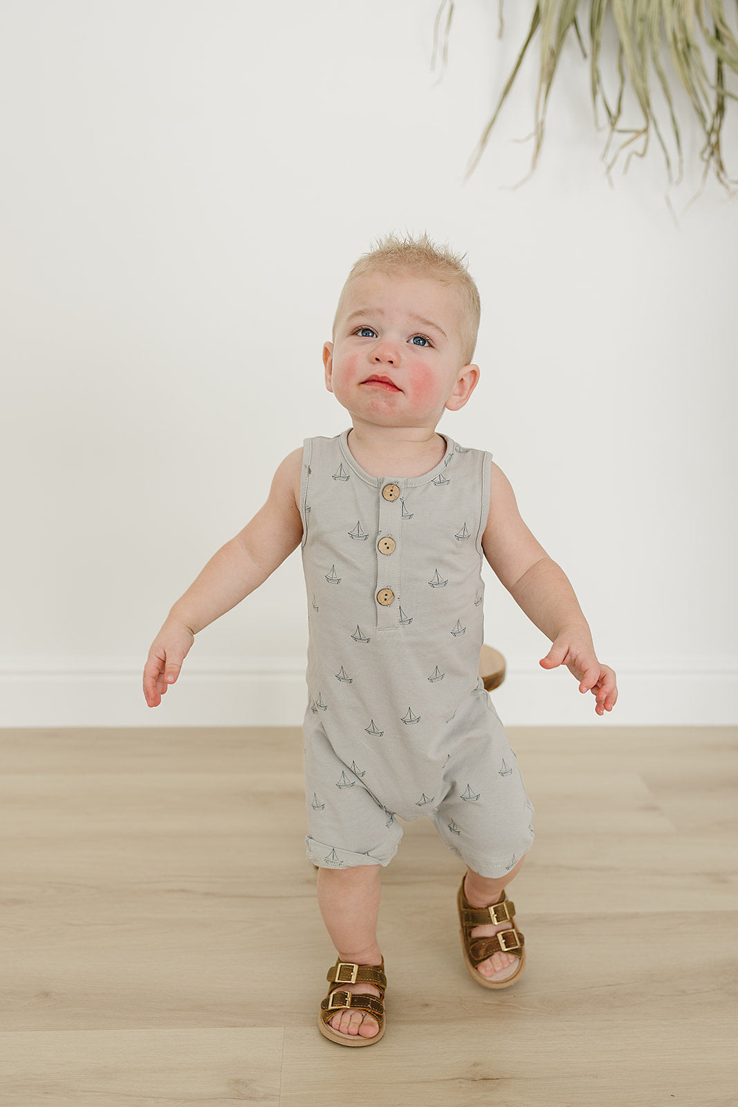 Sail Boat Short Romper for Women - Nautical Style Summer Outfit - Perfect for Beach, Vacation, and Casual Wear