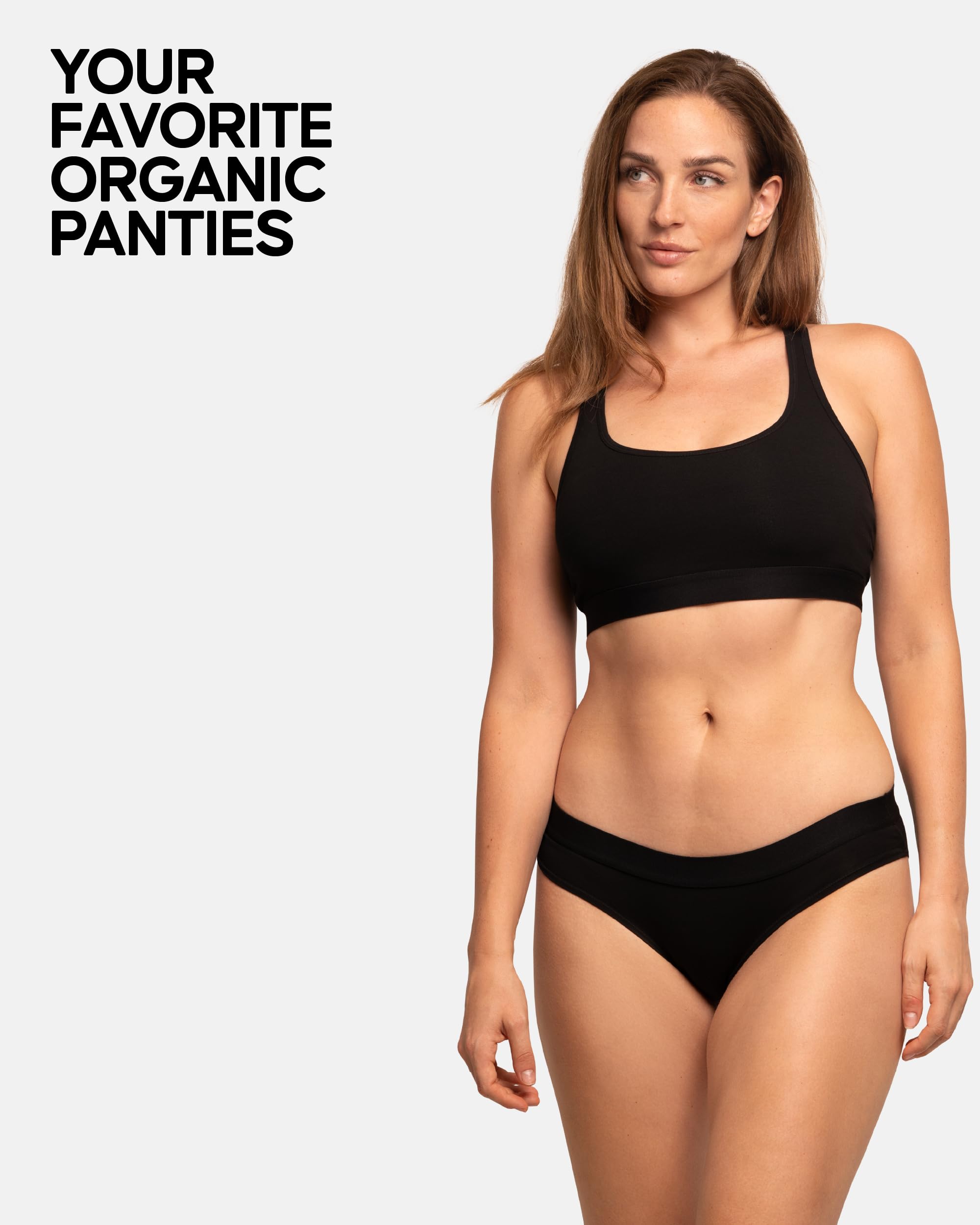 DANISH ENDURANCE Women's Organic Cotton Underwear - Soft Bikini Briefs & Panties for Daily Wear - Comfortable Ladies Knickers - 3 or 6 Pack - Perfect for Workout, Yoga & Everyday Comfort