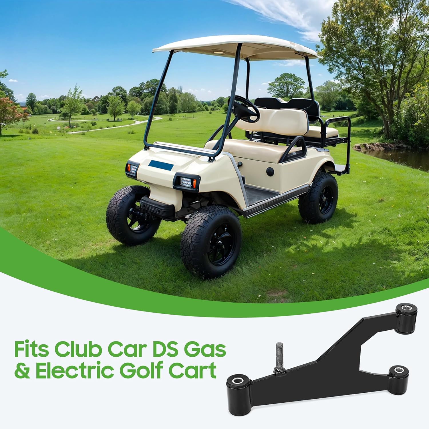Club Car DS Front Suspension Control Arm - Delta A Plate Sub Assembly for 10L0L Golf Cart | Replacement Part for Smooth Ride & Enhanced Stability | Perfect for Golf Course, Resort & Community Transport