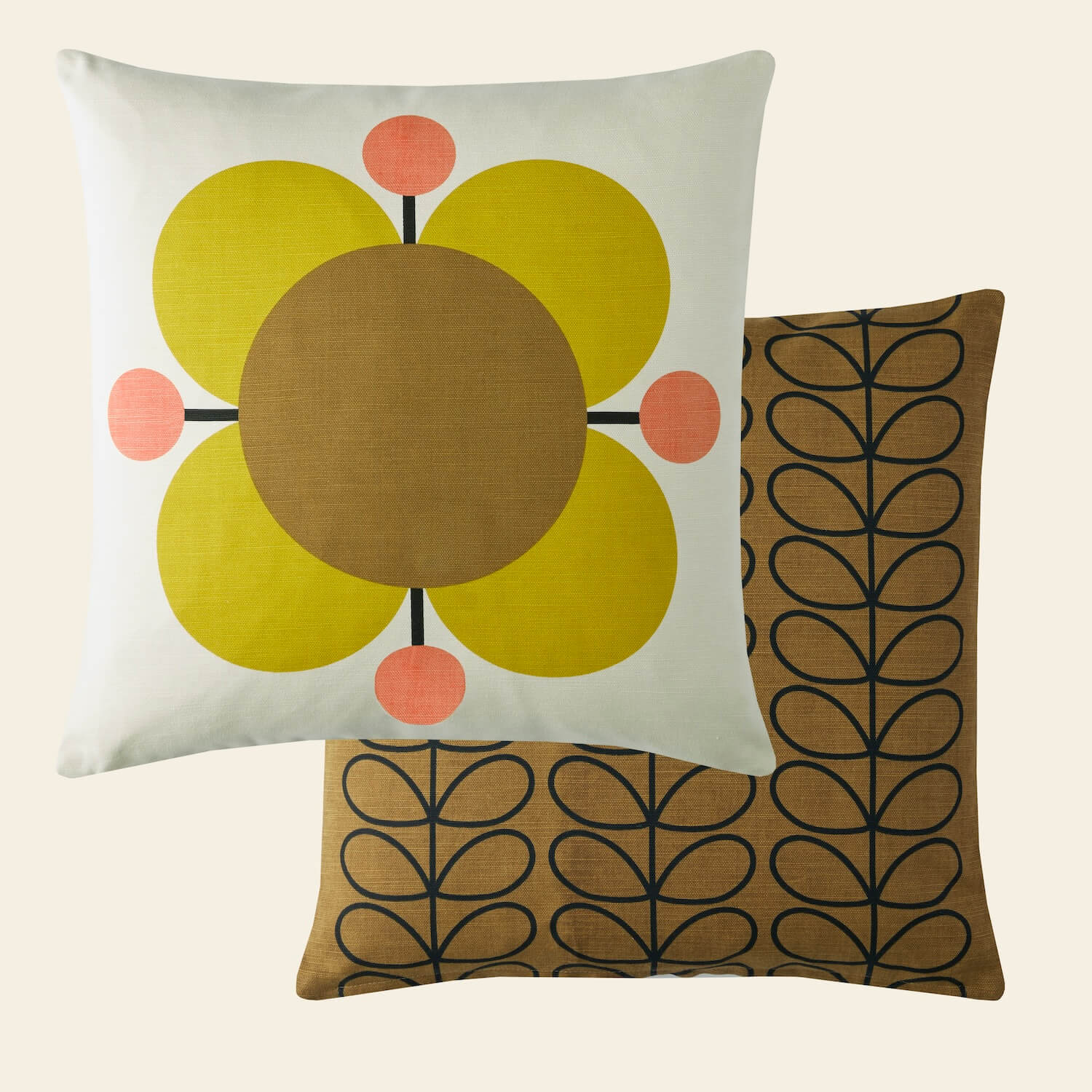 Primrose Atomic Flower Cushion - Soft Decorative Throw Pillow for Sofa, Bed, Chair - Perfect for Living Room, Bedroom, Nursery & Home Decor