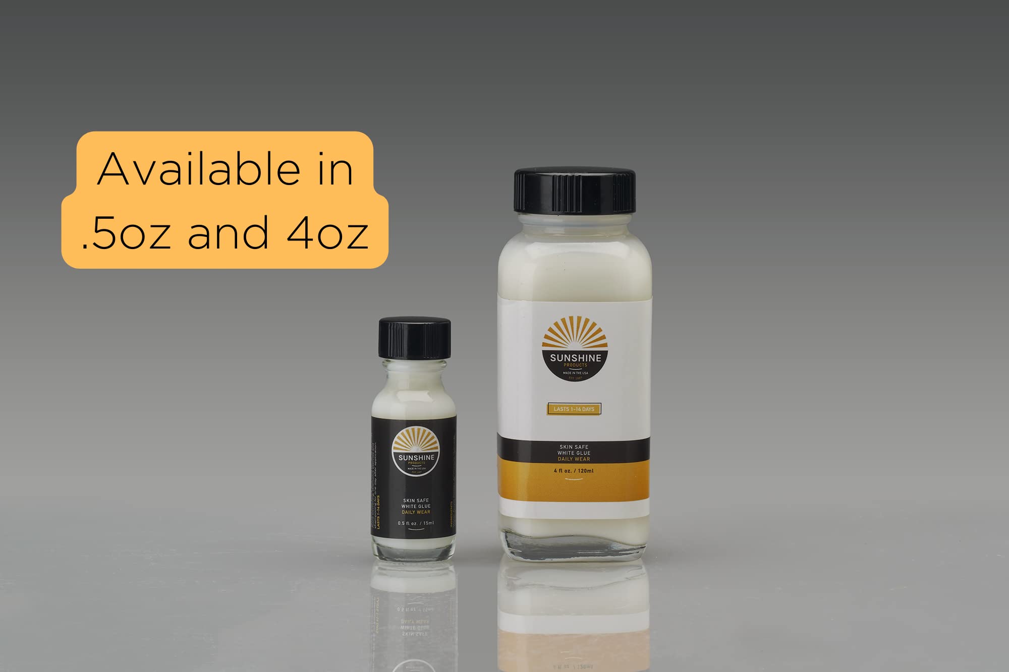 Sunshine Bond White Glue - Strong Hold Hair Replacement Adhesive for Poly & Lace Wigs, Toupees - Invisible, Waterproof, Sweatproof - Daily Use for Natural Look - Perfect for Workouts, Swimming & Everyday Wear