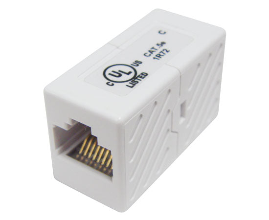 CAT5E RJ45 Inline Coupler Extension - Ethernet Cable Connector for Network Extension, High-Speed Internet & Home Office Setup (Pack of 5) - Perfect for Extending Cables Behind Walls, Under Desks & in Server Rooms
