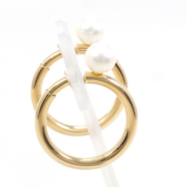 18K Yellow Gold Pearl Earrings for Women - Classic Stud Earrings with Real Pearls - Perfect for Weddings, Parties & Everyday Elegance