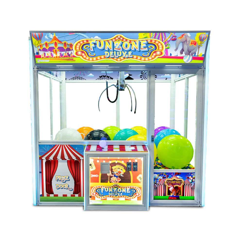 Fun Zone Deluxe Arcade Crane Machine - Prize Claw Game for Kids & Adults - Perfect for Birthday Parties, Arcades, and Family Game Nights
