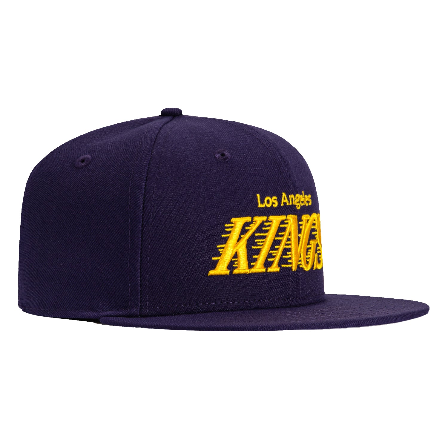 New Era 59Fifty Los Angeles Kings Embroidered Snapback Hat - Purple & Gold NHL Hockey Cap for Men & Women - Perfect for Games, Fan Gear & Streetwear Fashion