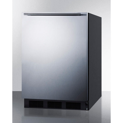 Accucold 24-Inch Wide Built-In All Refrigerator with Auto Defrost & Stainless Steel Door - Perfect for Home, Office, and Commercial Kitchen Use (Model FF6BK7SSHH)