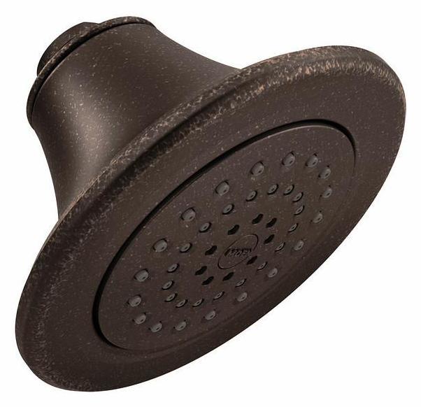 Moen S6312ORB Oil Rubbed Bronze 1-Function 5-7/8 Inch Shower Head - Perfect for Bathroom Renovation & Spa-Like Shower Experience