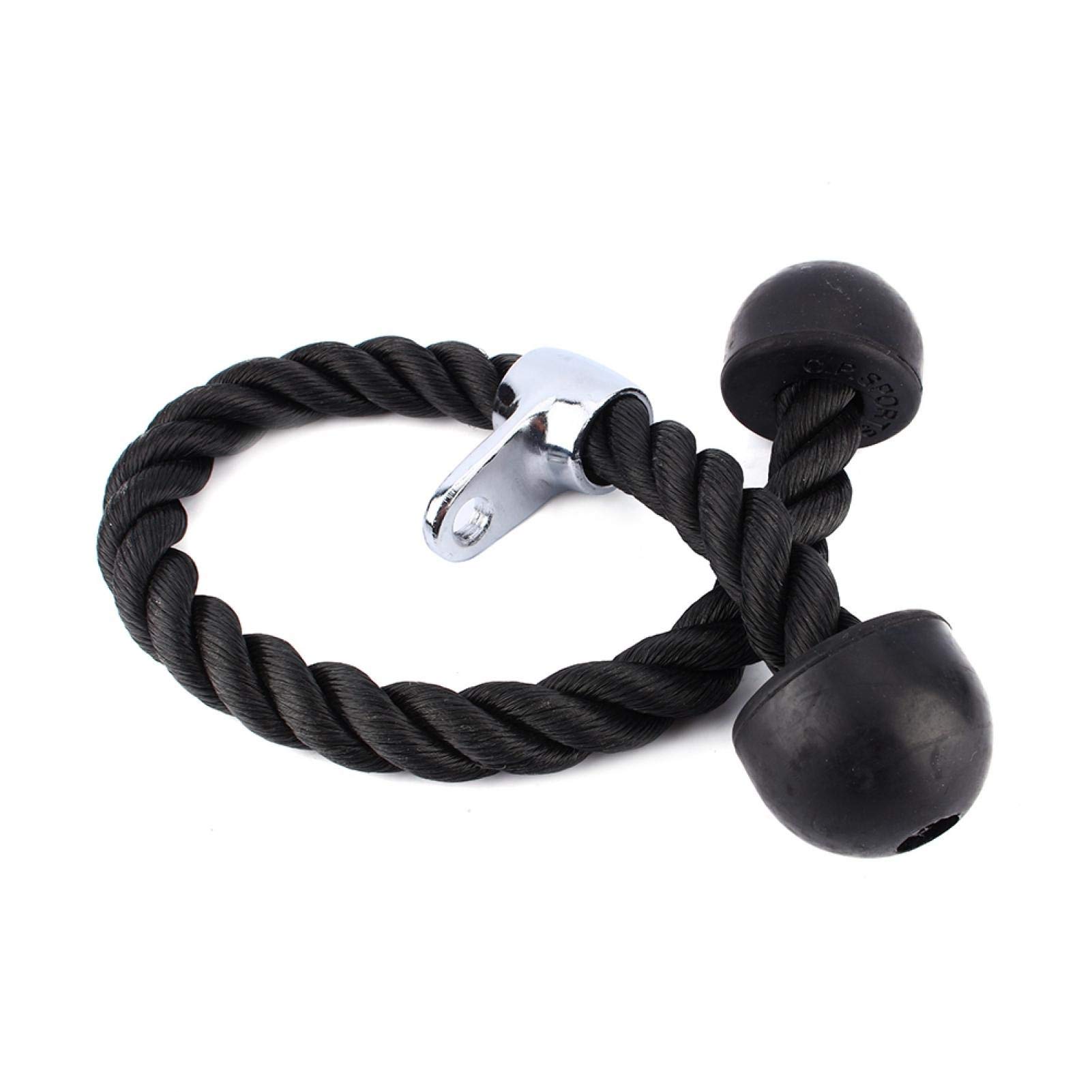 Shanrya 70cm Nylon Triceps Rope with Drawstring - Heavy Duty Gym Pull Rope for LAT Bar, Strength Training & Home Workouts - Perfect for CrossFit, Weightlifting & Functional Fitness Exercises