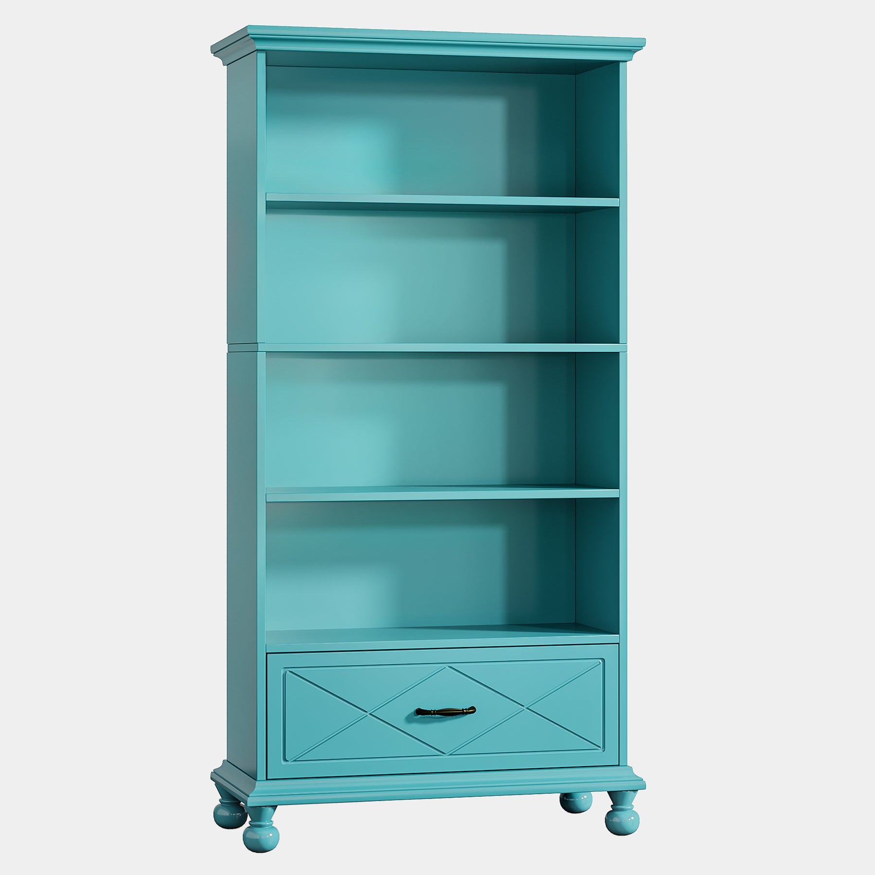 6-Shelf Bookcase with Drawer - 71