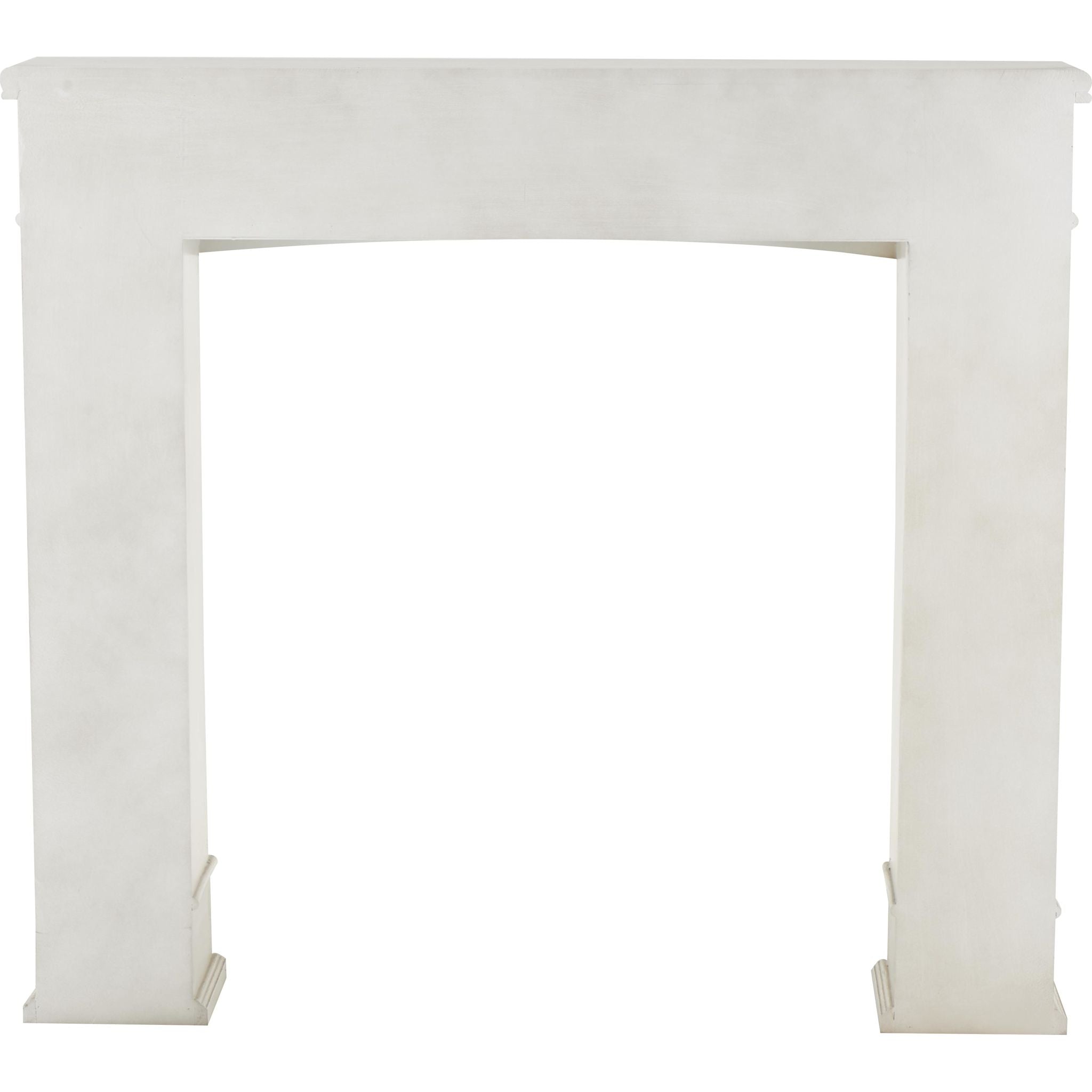 White Alfredo Fireplace Mantel - Elegant Home Decor for Living Room, Bedroom & Cozy Spaces