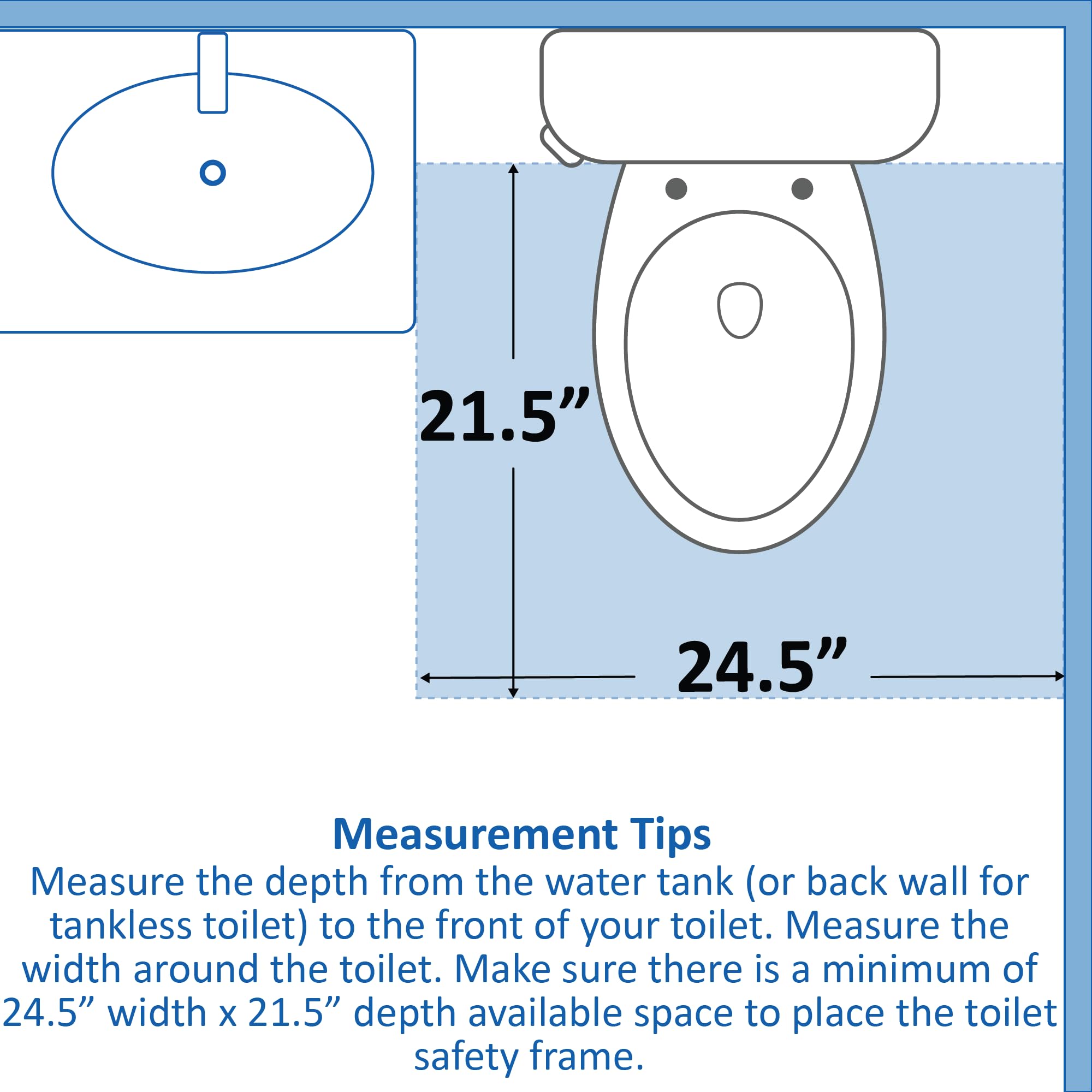 Vaunn Deluxe Folding Safety Toilet Rail with Adjustable Frame & Tool-Free Swivel Shower Stool Seat Bundle - Elderly Bathroom Safety Aid for Seniors, Disabled & Post-Surgery Recovery