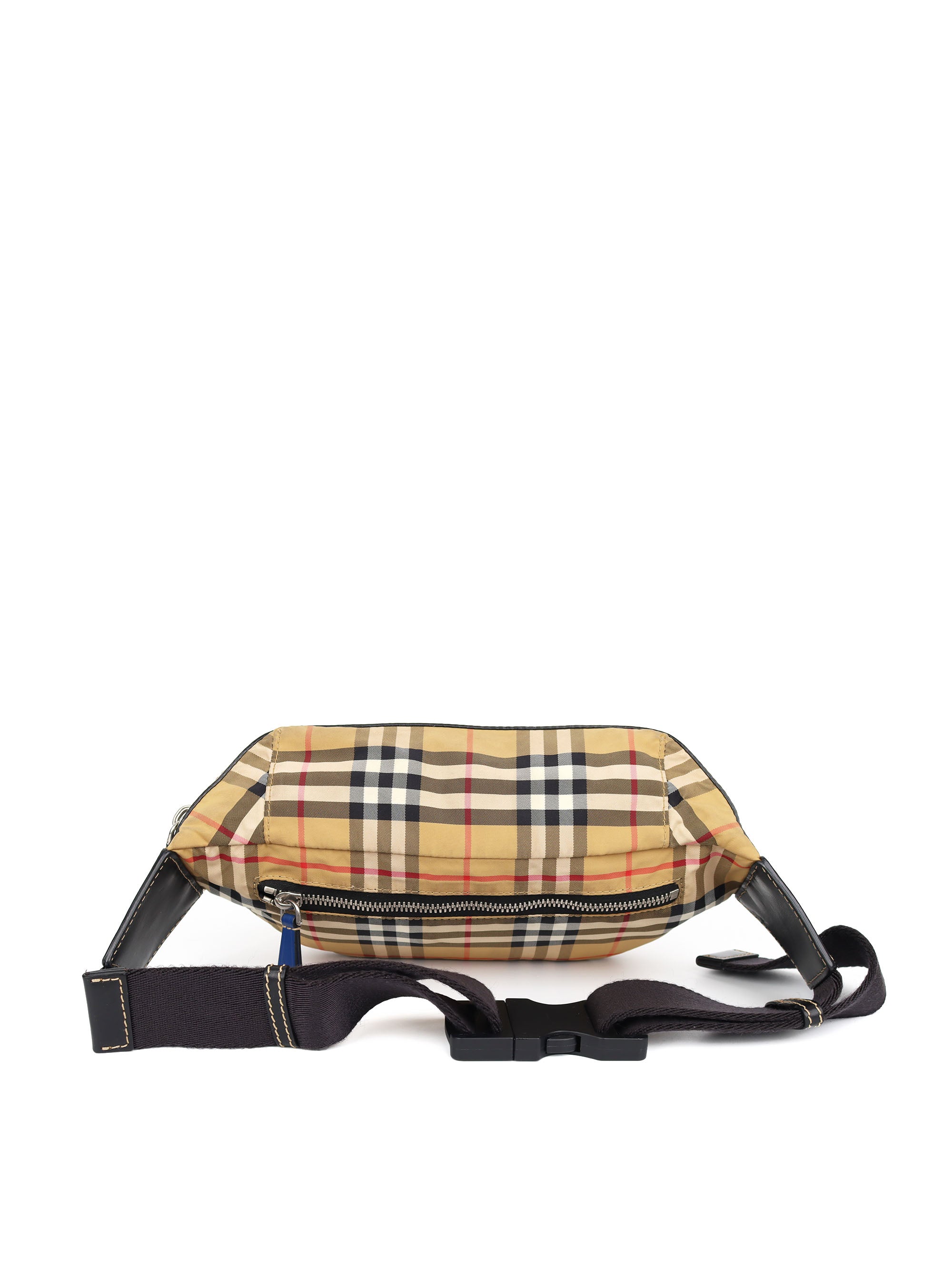 Burberry Haymarket Check Waist Bag for Women - Luxury Crossbody Fanny Pack with Adjustable Strap, Perfect for Travel, Shopping & Everyday Use