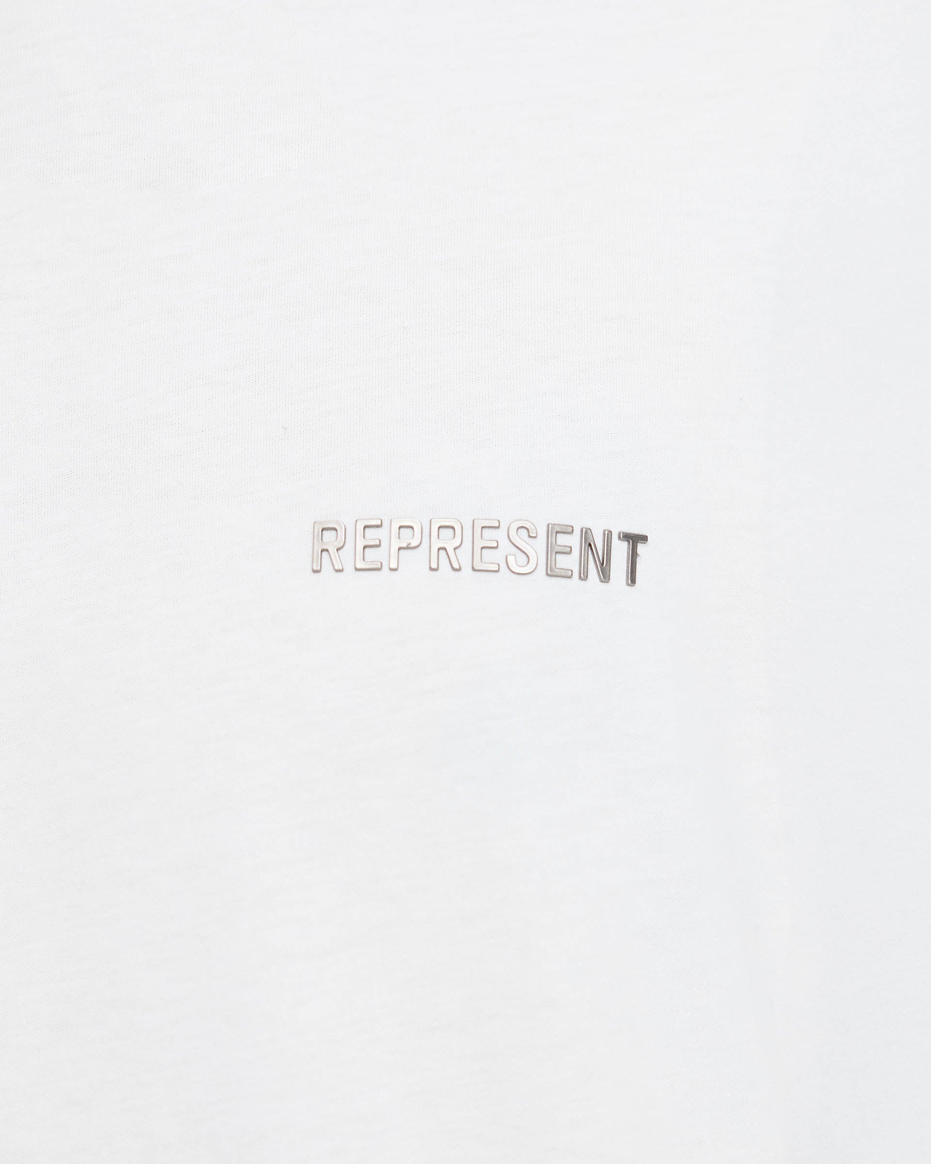 Block Logo T-Shirt - Flat White | Classic Cotton Tee for Men & Women | Perfect for Casual Wear, Street Style & Everyday Outfits