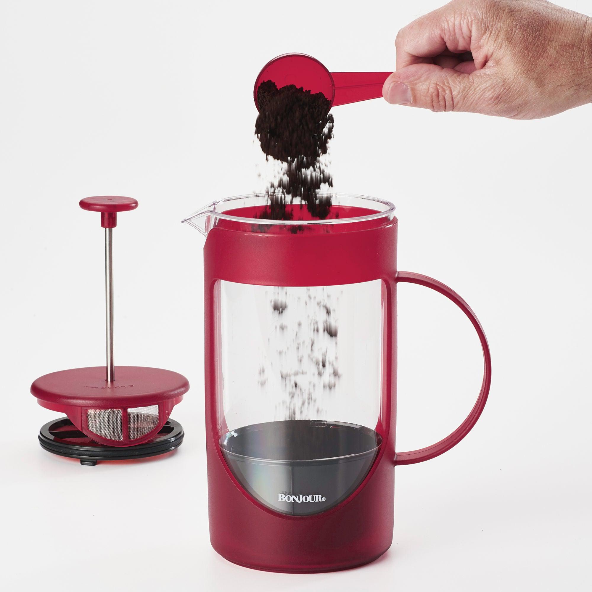 Stainless Steel 40oz French Press Coffee Maker - Unbreakable Design with Lock & Toss™ Filter - Perfect for Home, Office & Camping Use