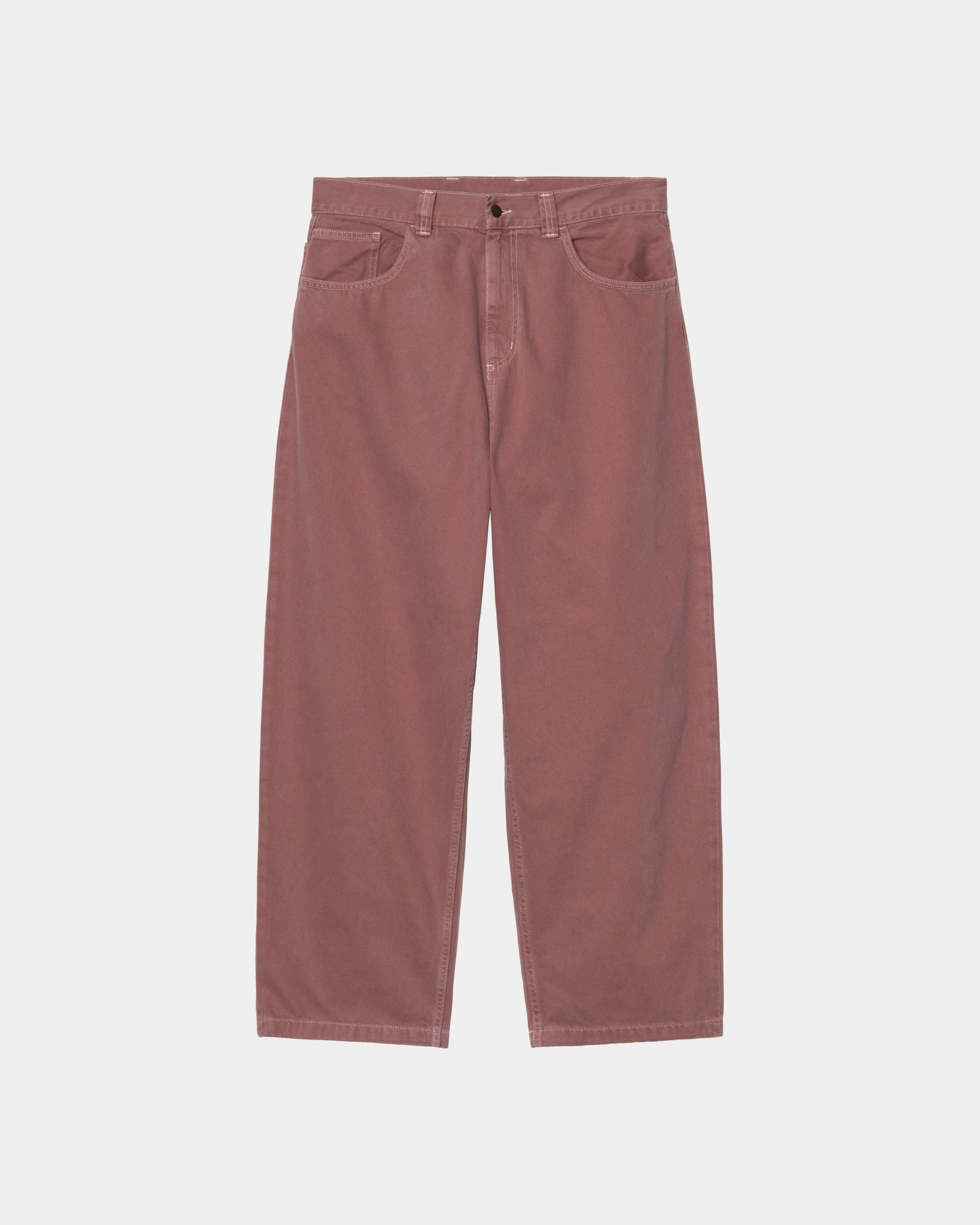 Brandon Twill Pants for Women - Stone Dyed Dusky Pink Casual Trousers | Perfect for Office, Travel & Everyday Wear