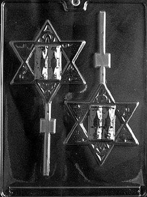 Premium Large Star of David Chocolate Candy Mold - Includes Exclusive Chocolate Molding Guide & Optional Candy Packaging Bundles - Perfect for Hanukkah Gifts, Jewish Holidays & DIY Candy Making at Home