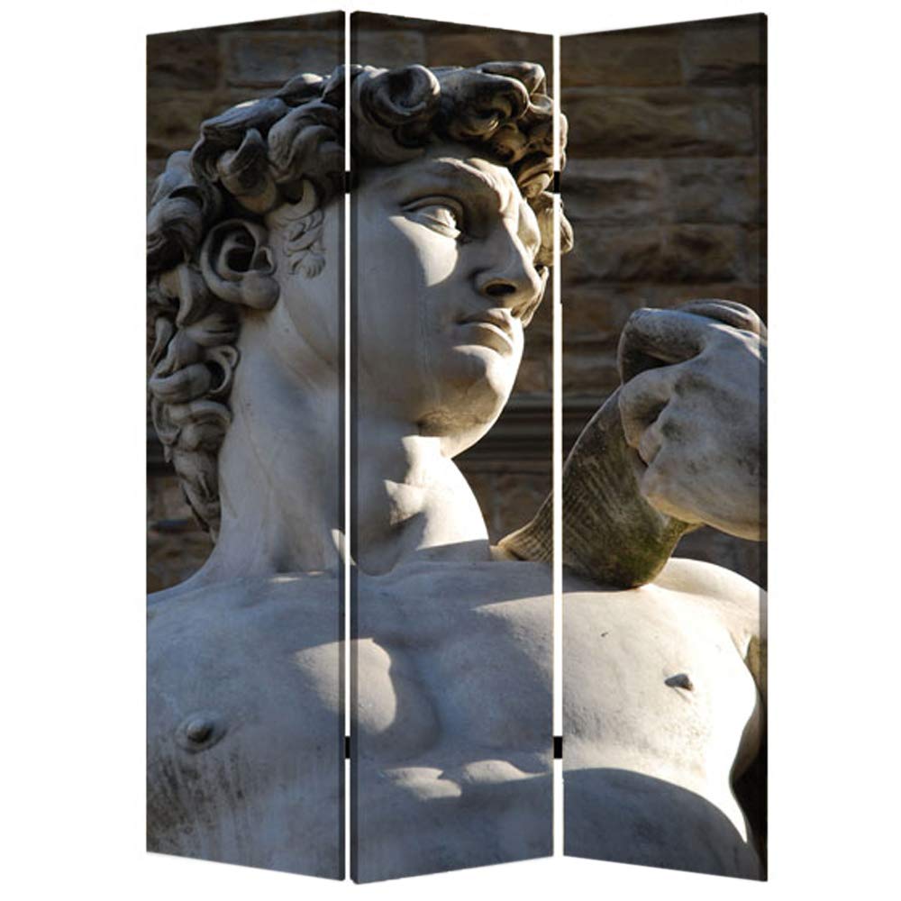 Screen Gems Rome Room Divider - 3-Panel Folding Privacy Screen, Decorative Room Partition for Home & Office - Perfect for Living Room, Bedroom, or Workspace Separation