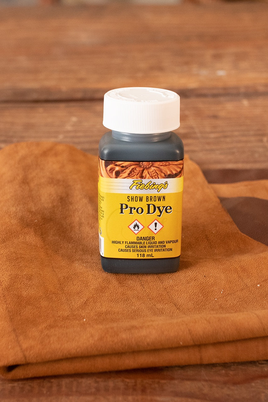Fiebing's Oil Dye - 4 oz (118 ml) Show Brown Leather Dye for Shoes, Bags & Furniture - Professional Leather Coloring & Restoration Solution