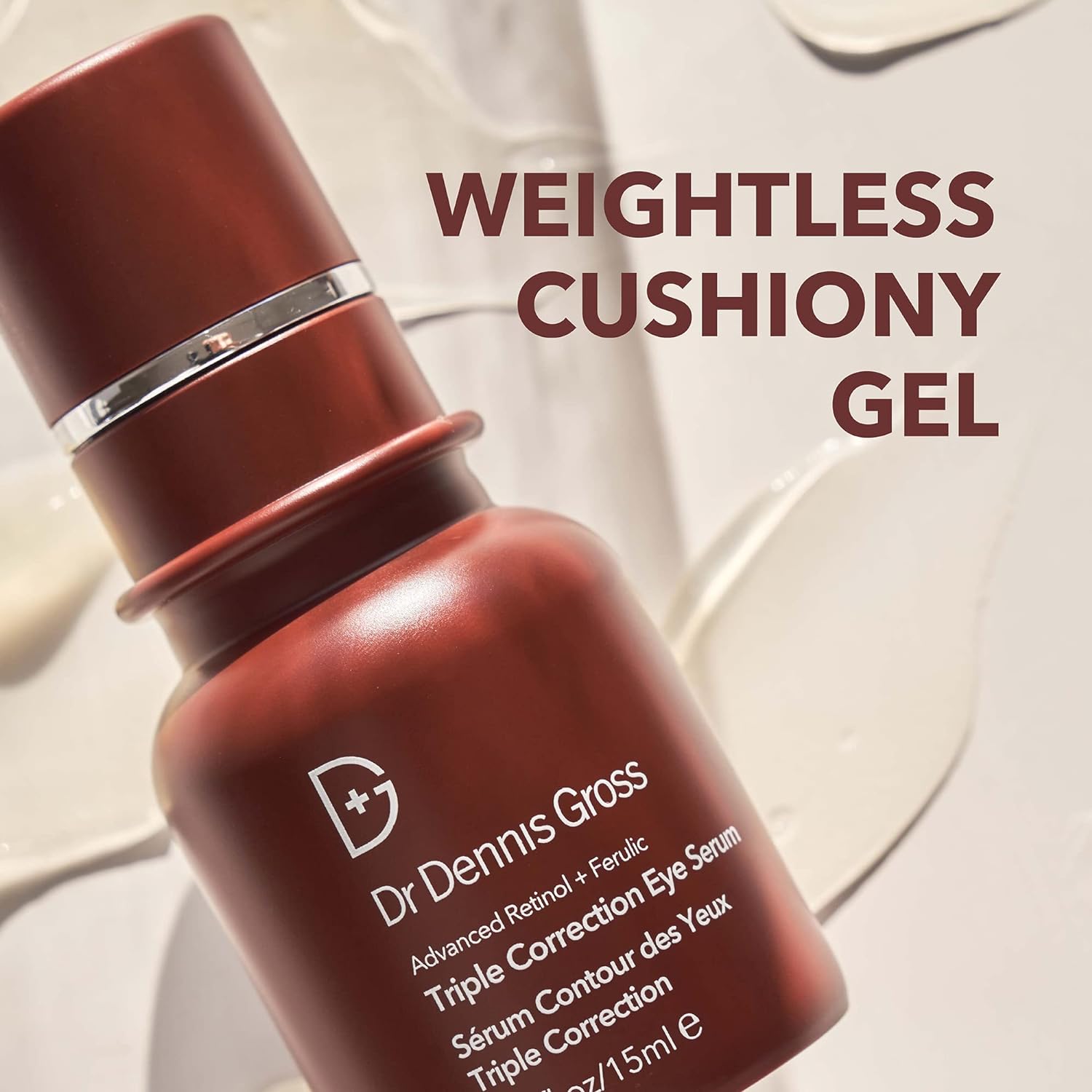 Dr. Dennis Gross Advanced Retinol + Ferulic Acid Triple Correction Eye Serum for Dark Circles, Wrinkles & Puffiness - Anti-Aging Eye Treatment for Brightening & Firming Skin - Perfect for Nighttime Skincare Routine