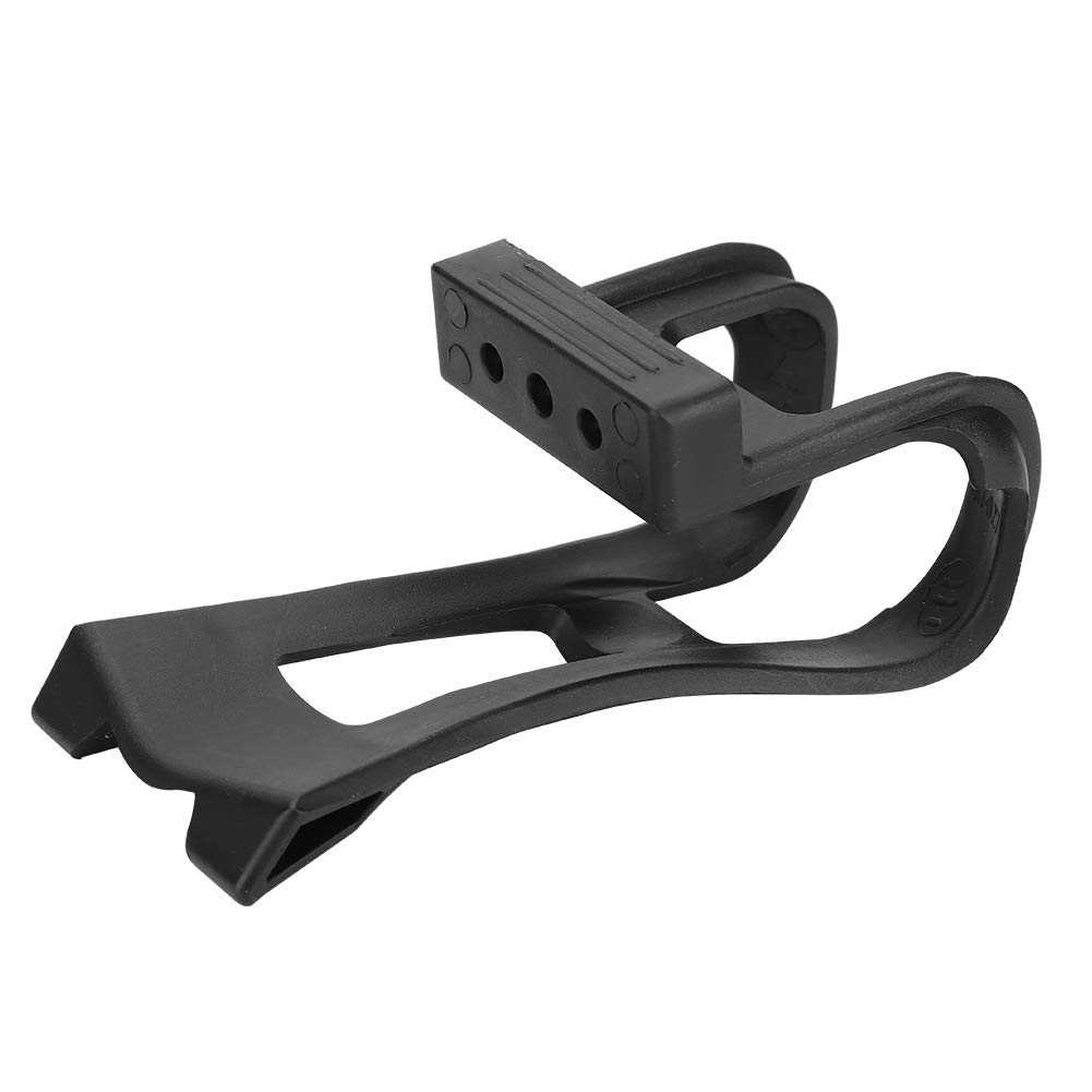 Keenso Adjustable Anti-Slip Plastic Toe Clips for Bikes - 1 Pair Black Pedal Accessories with Secure Belt | Perfect for Road Bikes, Mountain Bikes & Indoor Cycling