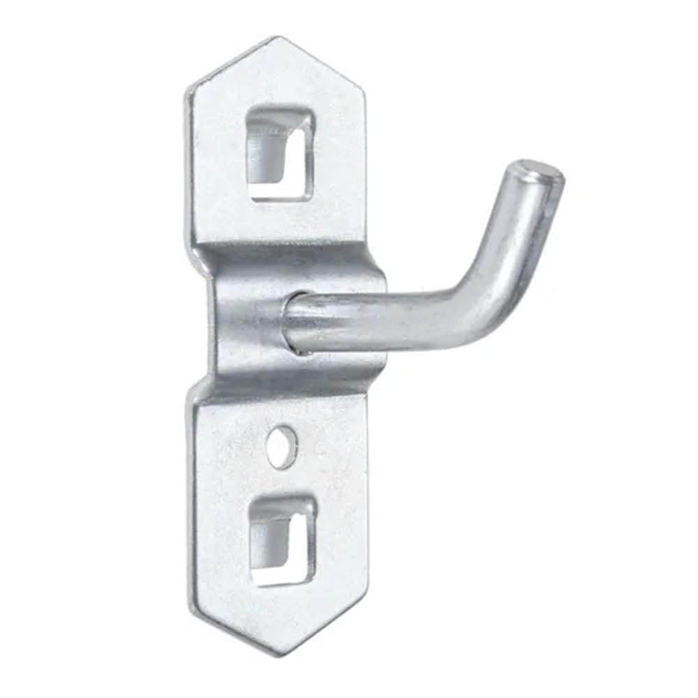 10PCS 25MM Metal Hanging Hooks - Heavy Duty Tool Organizer, Kitchen & Home Storage Hooks with Hole Plate - Perfect for Garage, Pantry, and Workshop Organization (DRELD)