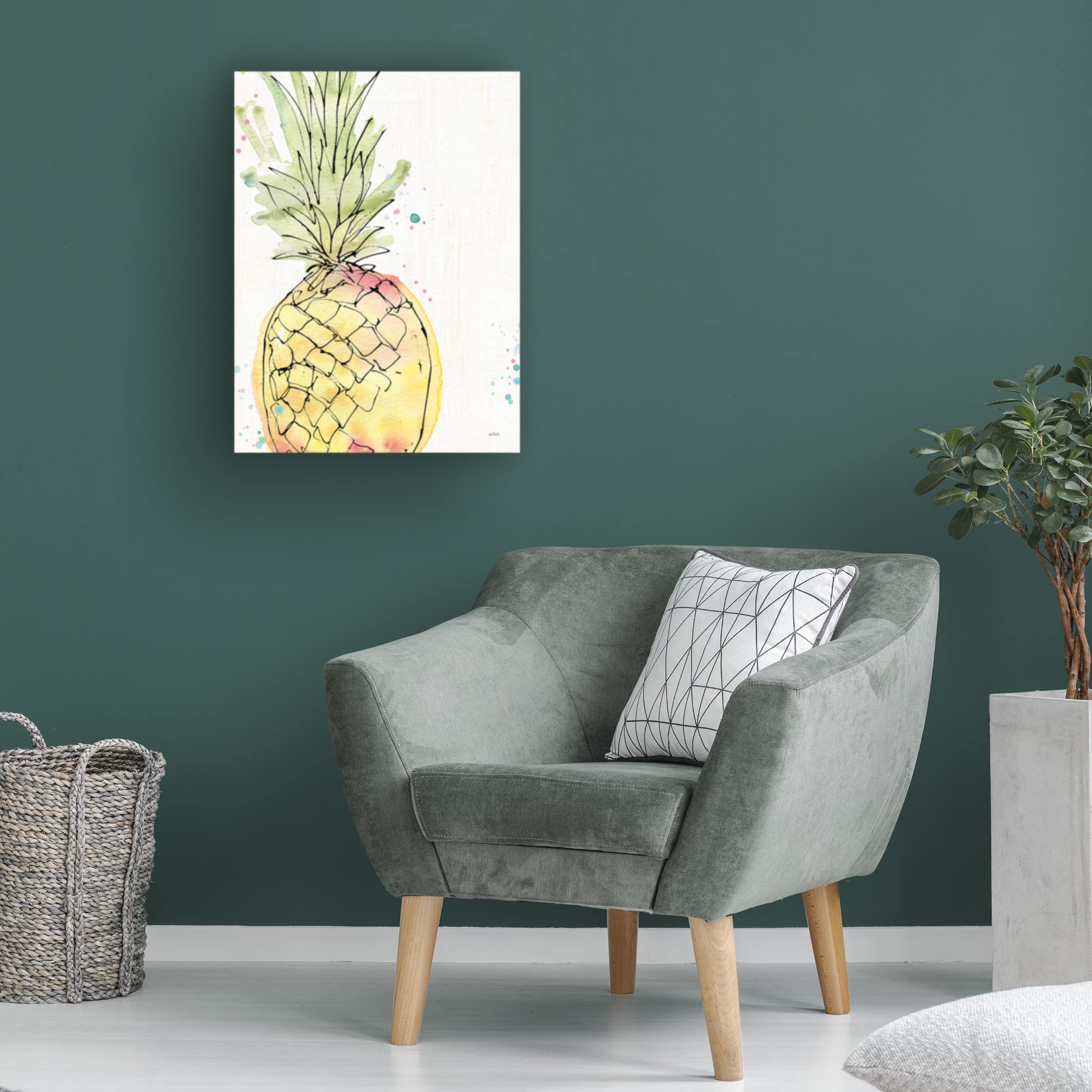 Anne Tavoletti 'Palm Passion VIII' Canvas Wall Art Print - Modern Tropical Home Decor for Living Room, Bedroom & Office