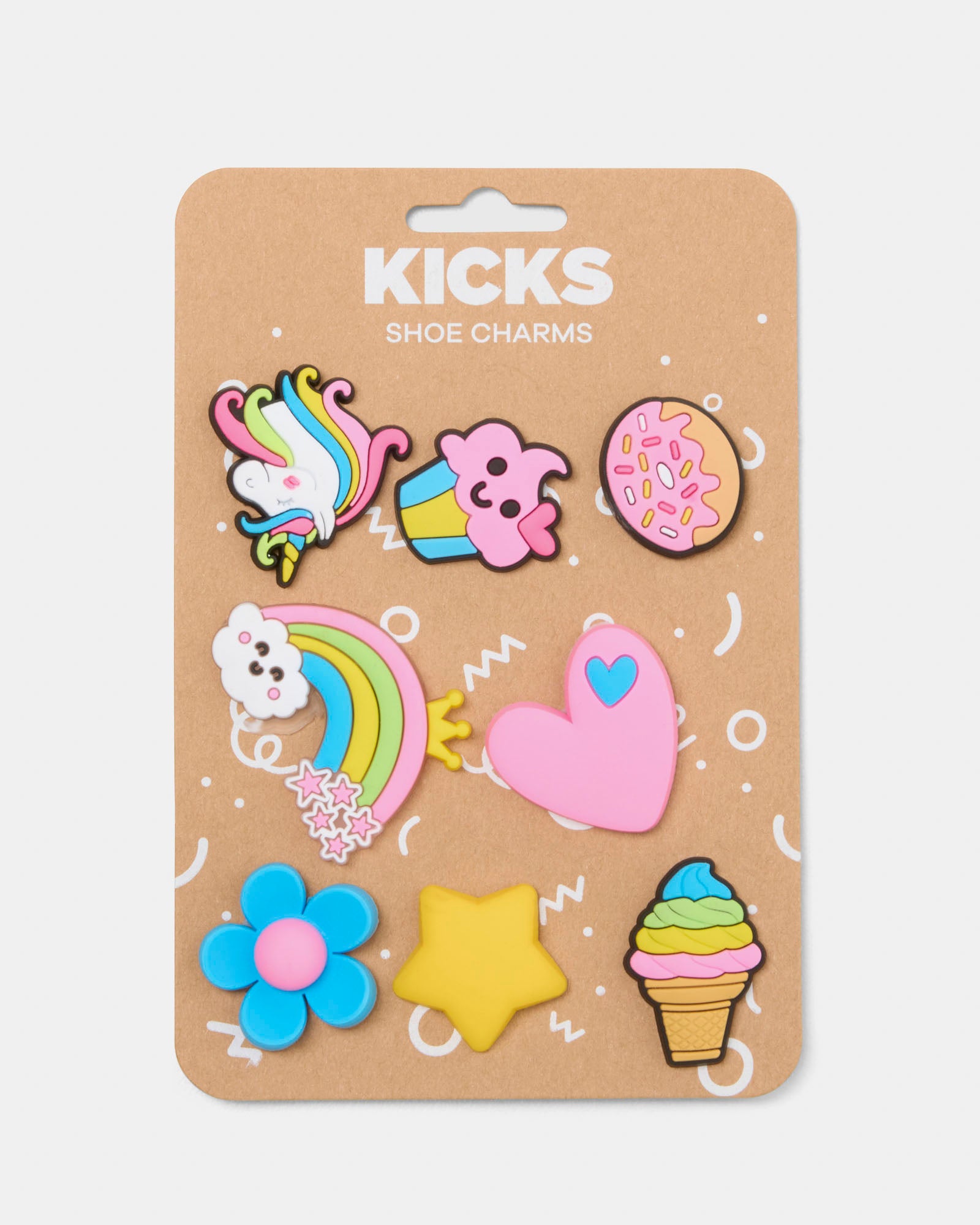 8 Pack Hot Pink Shoe Charms - Cute & Stylish Accessories for Sneakers, Sandals & Flip Flops - Perfect for DIY Customization & Fashion Statements