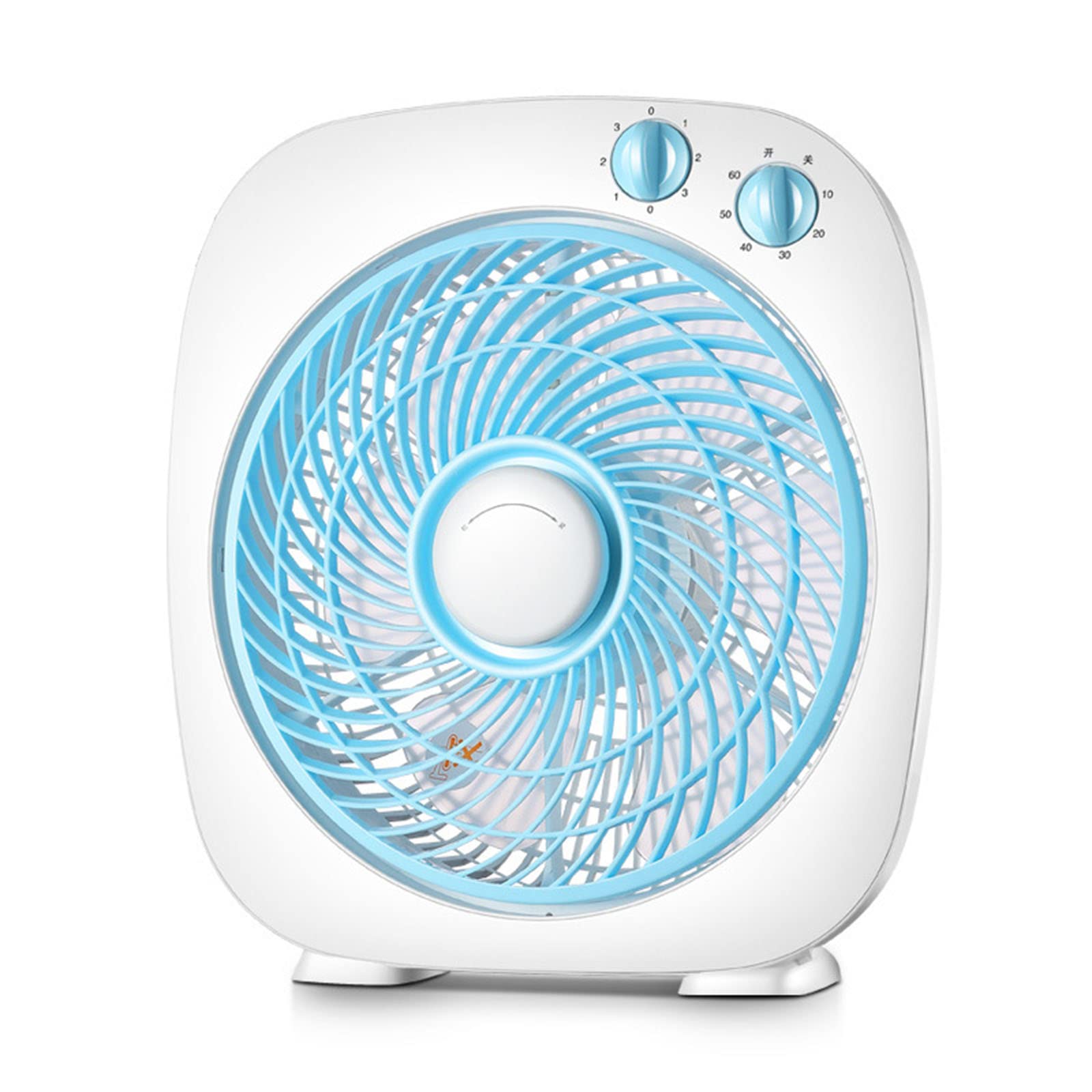 Eervff Portable Air Cooler Fan - Mini Desktop & Bedside Fan for Home, Office, Bedroom - 32x36x10cm White - with Timer & Page-Turning Function - Perfect for Cooling, Reading & Sleeping