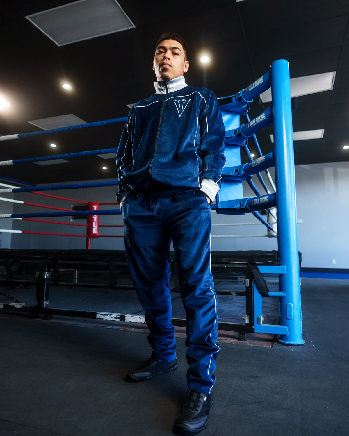 TITLE Boxing Ain't Easy Velour Warm Up Jacket - Premium Boxing Training Apparel for Men & Women - Perfect for Gym Workouts, Boxing Practice & Cold Weather Training