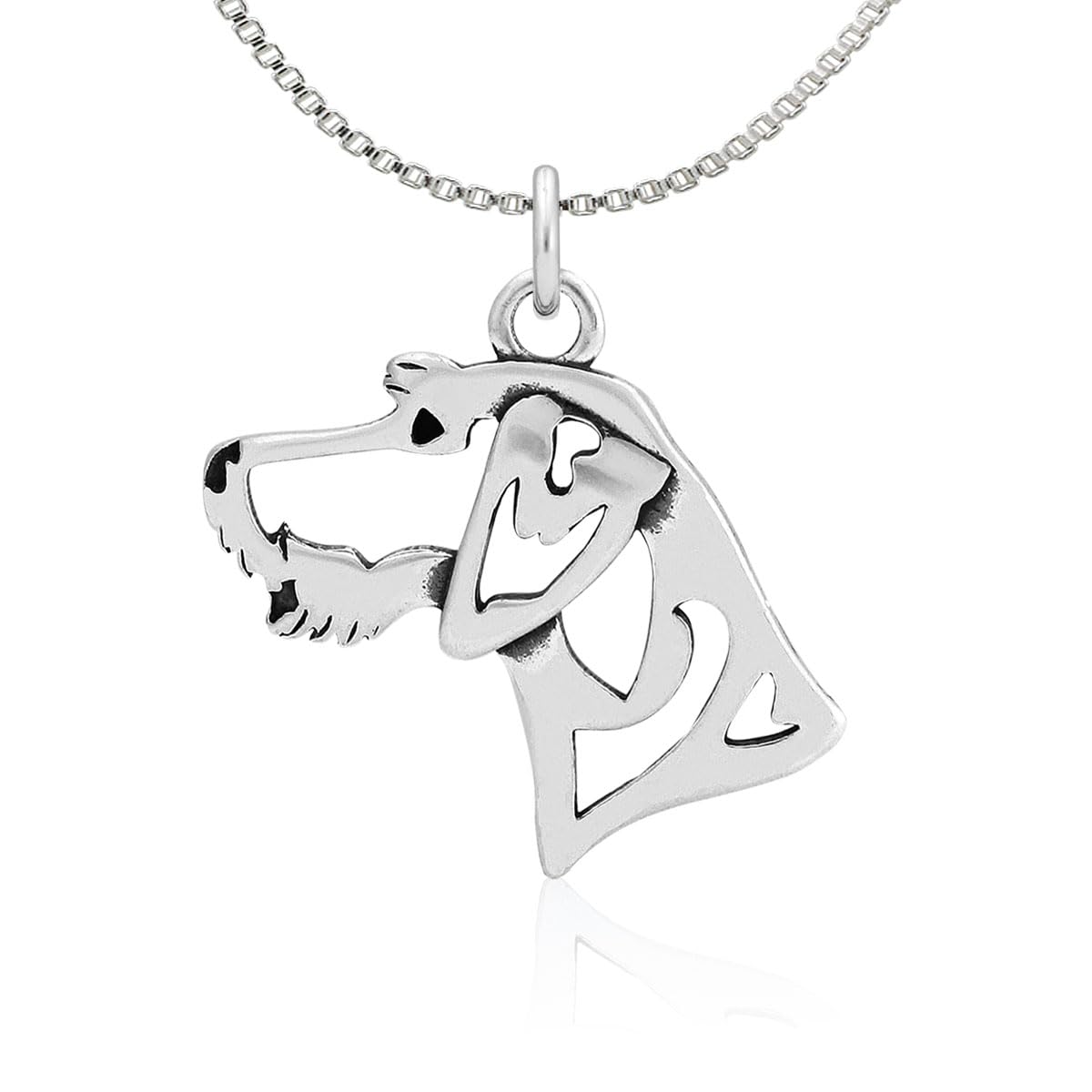 German Wirehaired Pointer Sterling Silver Pendant Necklace for Dog Lovers - Perfect Gift for Pet Owners & Jewelry Enthusiasts | Wear to Dog Shows, Outdoor Adventures & Special Occasions