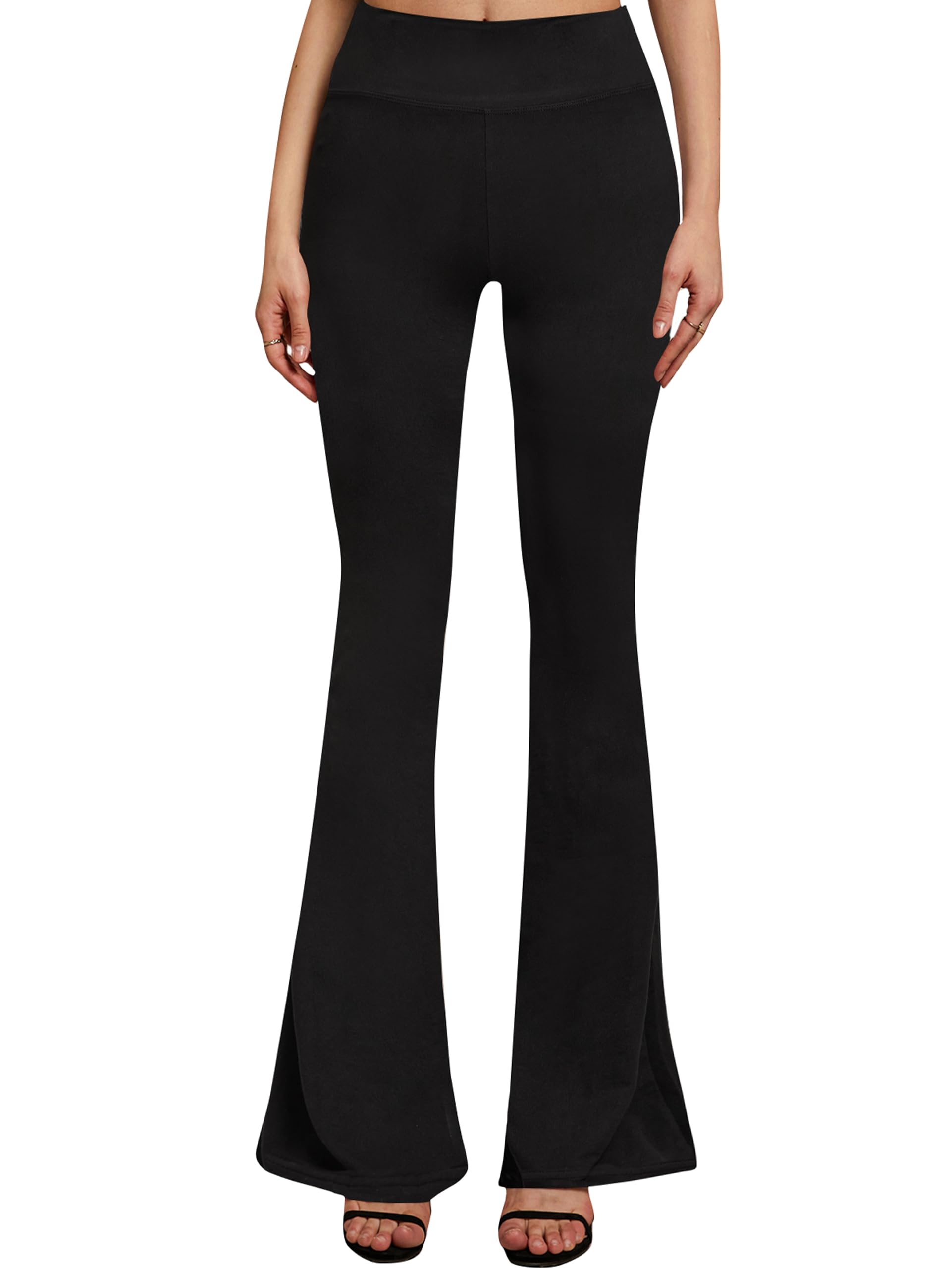 Bell Bottom Pants High Waist Boho Flare Leggings - Buttery Soft Stretchy Yoga Pants for Women | Perfect for Yoga, Dance, Casual Wear & 70s Retro Fashion