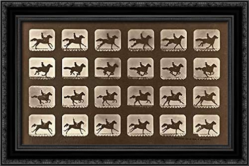 Canvas Art in a Black Ornate Wood Frame