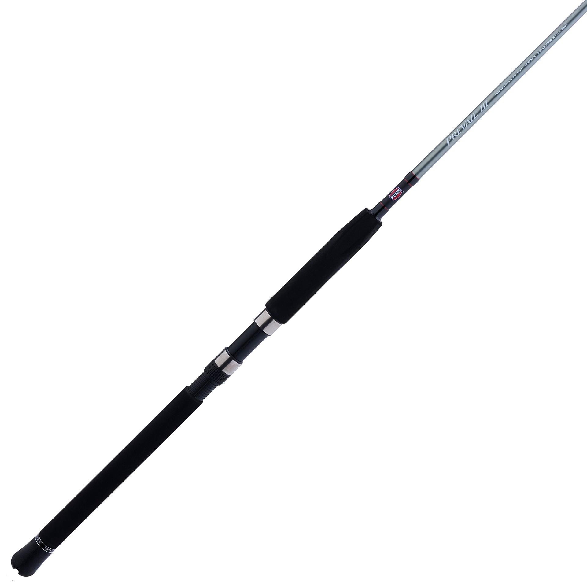 Prevail® III Spinning Boat Fishing Rod - Saltwater & Freshwater Fishing Rod for Offshore & Inshore Angling - Perfect for Deep Sea, Pier, and Kayak Fishing