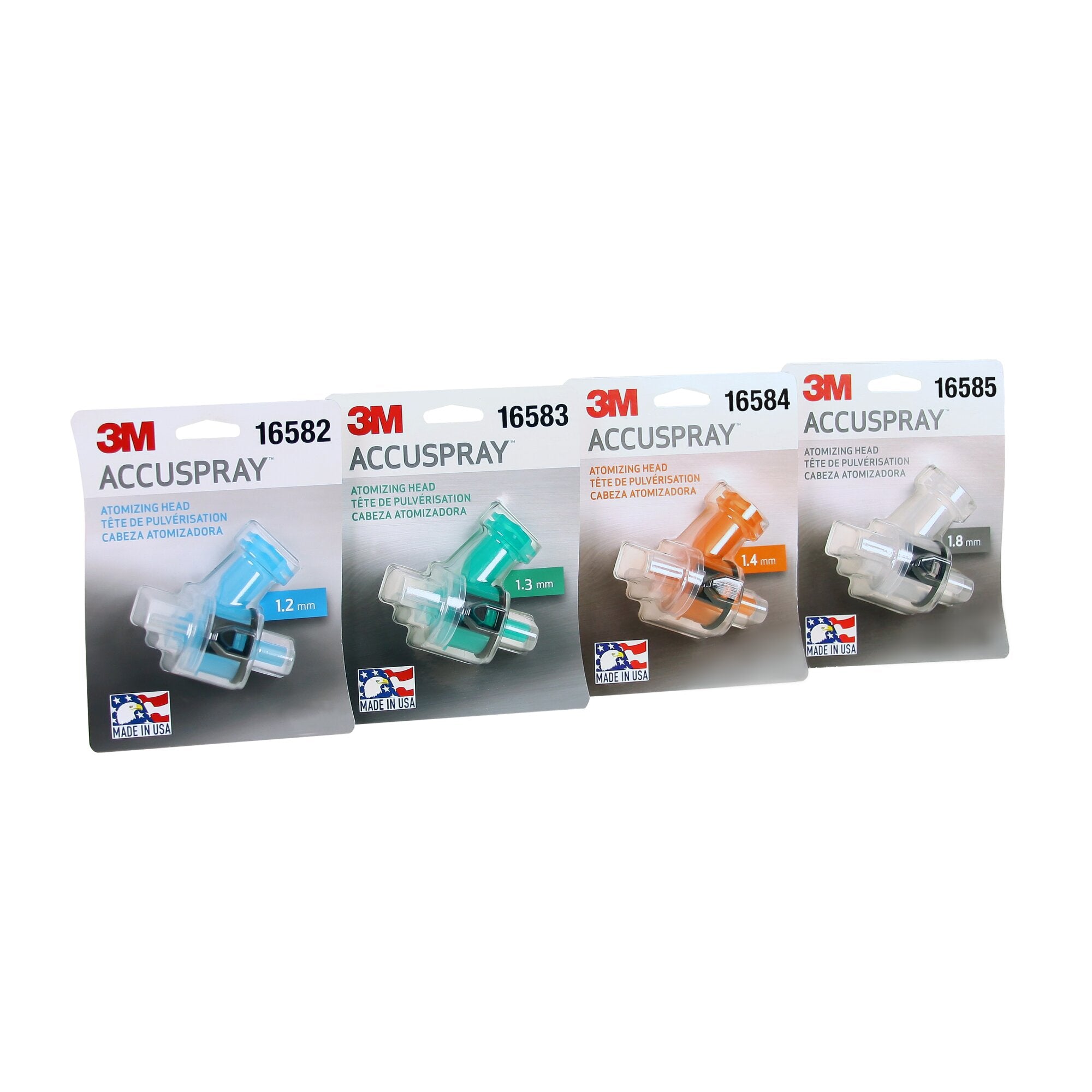 3M Accuspray ONE Spray Gun System with Standard PPS (16580) - 4 Pack - Professional Automotive & Industrial Paint Spraying Tool for Smooth Finishes