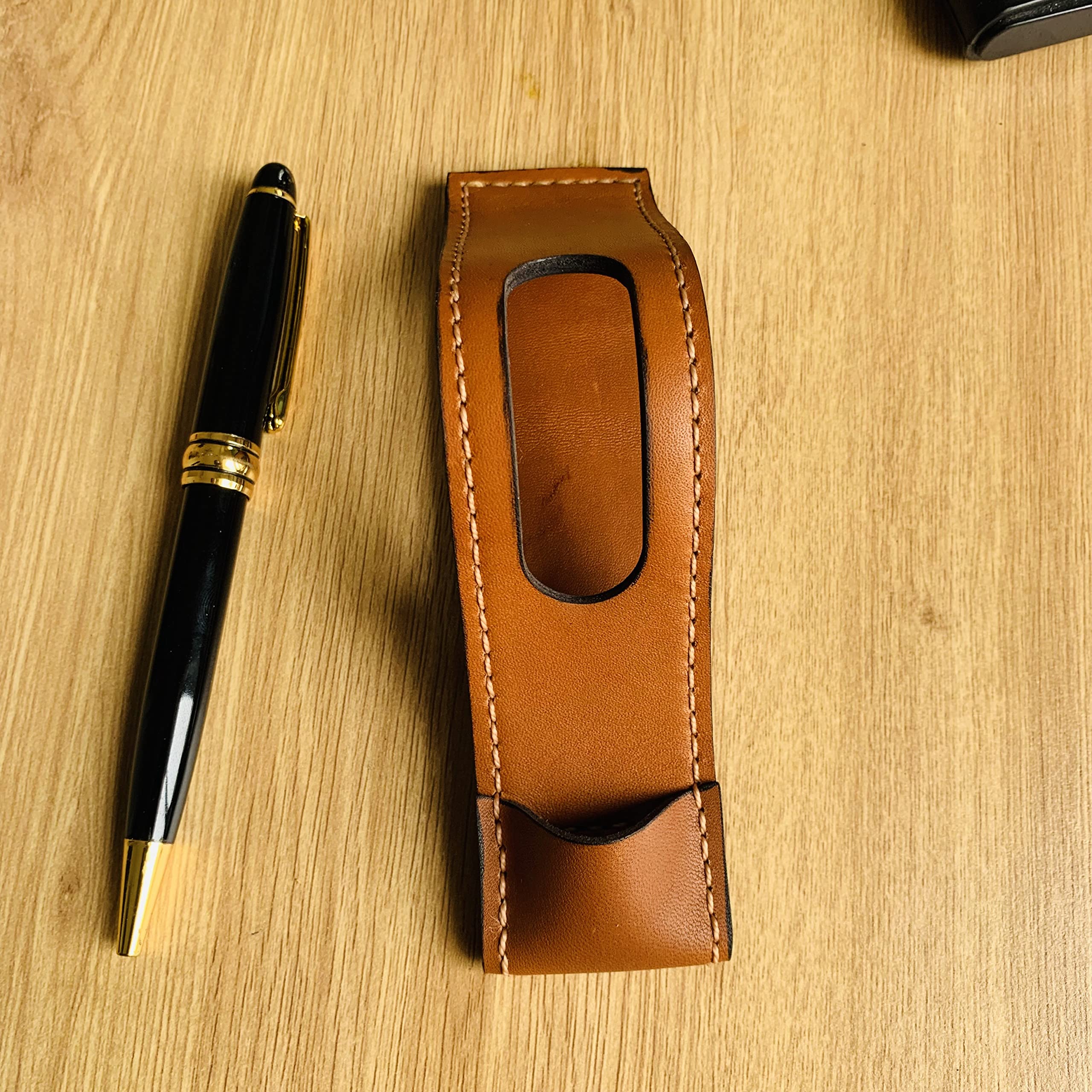 Handmade Leather Pen & Pencil Holder - Premium Desk Organizer for Office, School & Workshop - Perfect Gift for Writers & Professionals (Ideal for Desk Organization & Stationery Storage)
