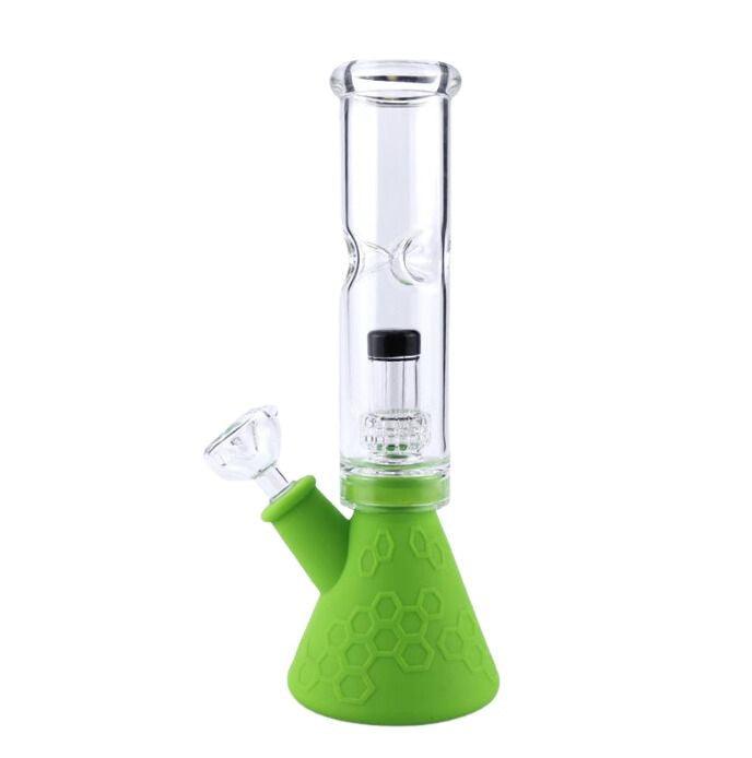 Premium Glass Silicone Bong - Durable Water Pipe for Smoking with Portable Design | Perfect for Home Use, Travel & Outdoor Activities