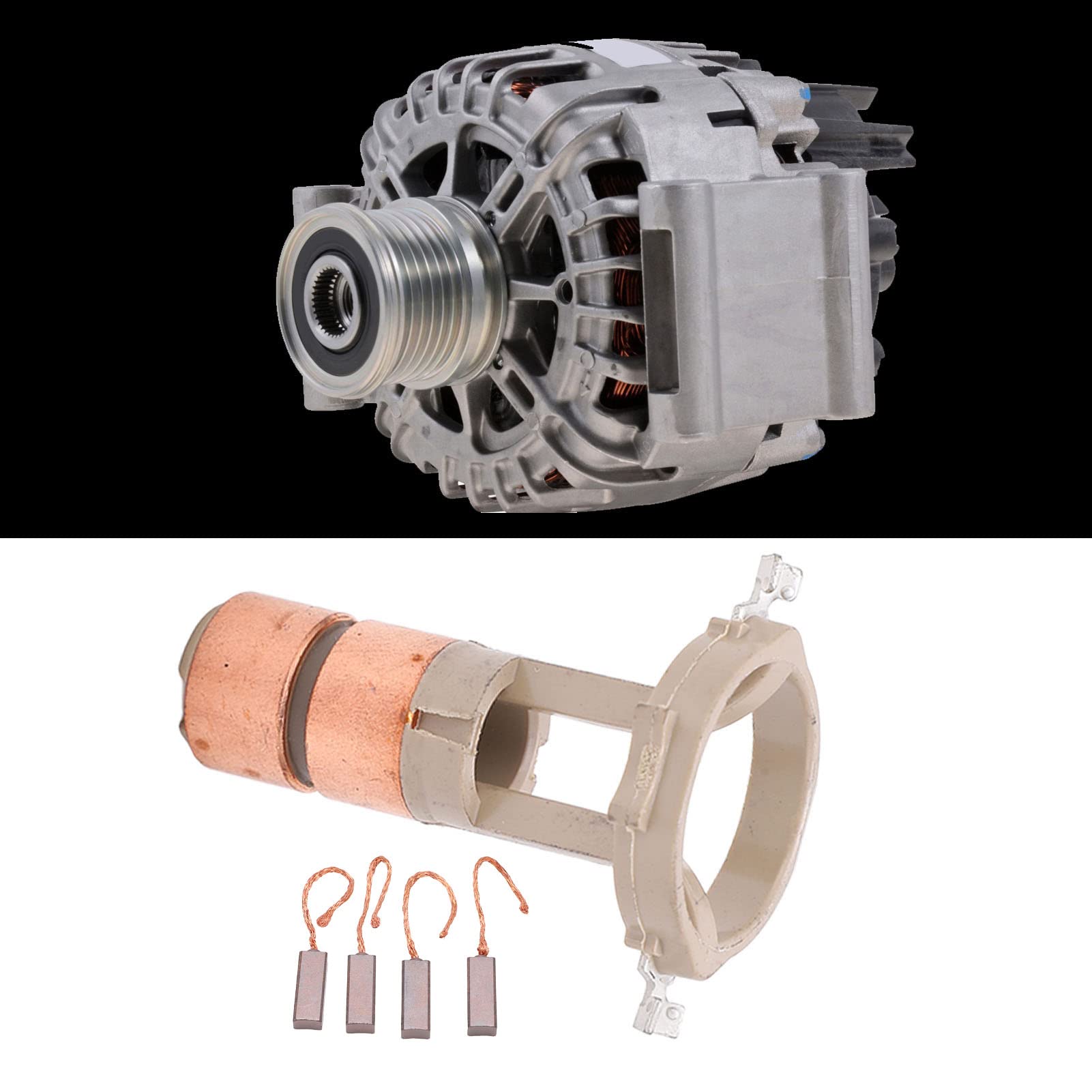 Valeo Alternator Slip Ring Brush Set - Replacement for Sprinter 230090, Generator Repair Kit - Durable Valeo Brushes for Alternators & Generators - Perfect for DIY Auto Repair, Fleet Maintenance, and Emergency Vehicle Fixes