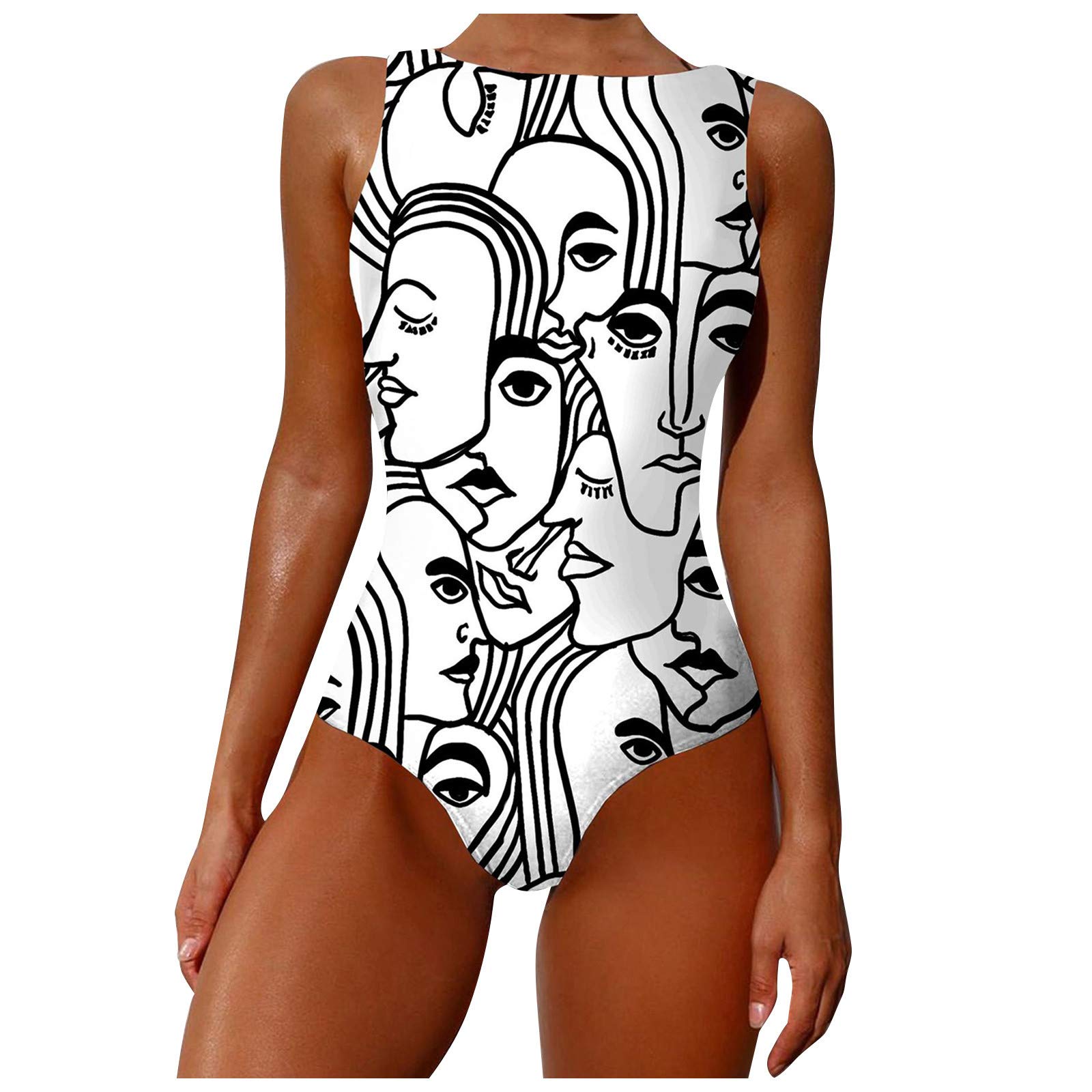 Sexy One Piece Bathing Suit for Women - Graphic Print Tankini Swimsuit 2022 | Beachwear, Pool Party & Summer Vacation Outfit