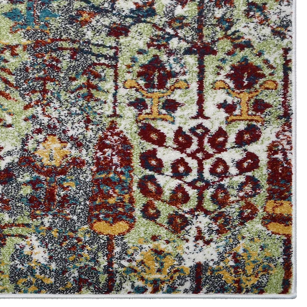Artful Machine Woven Rug - Soft Modern Area Rug for Living Room, Bedroom, Dining Room - Non-Slip Durable Home Decor Carpet
