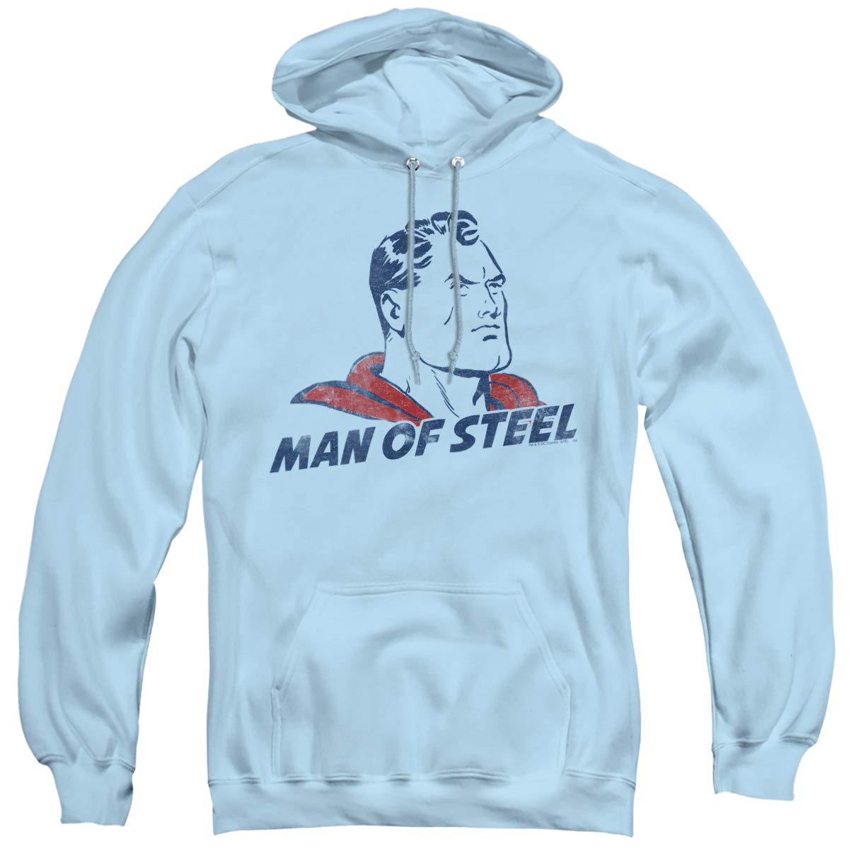 Superman The Man Unisex Adult Pullover Hoodie - DC Comics Graphic Zip-Up Sweatshirt for Men & Women | Casual Wear, Cosplay, Superhero Fan Gift
