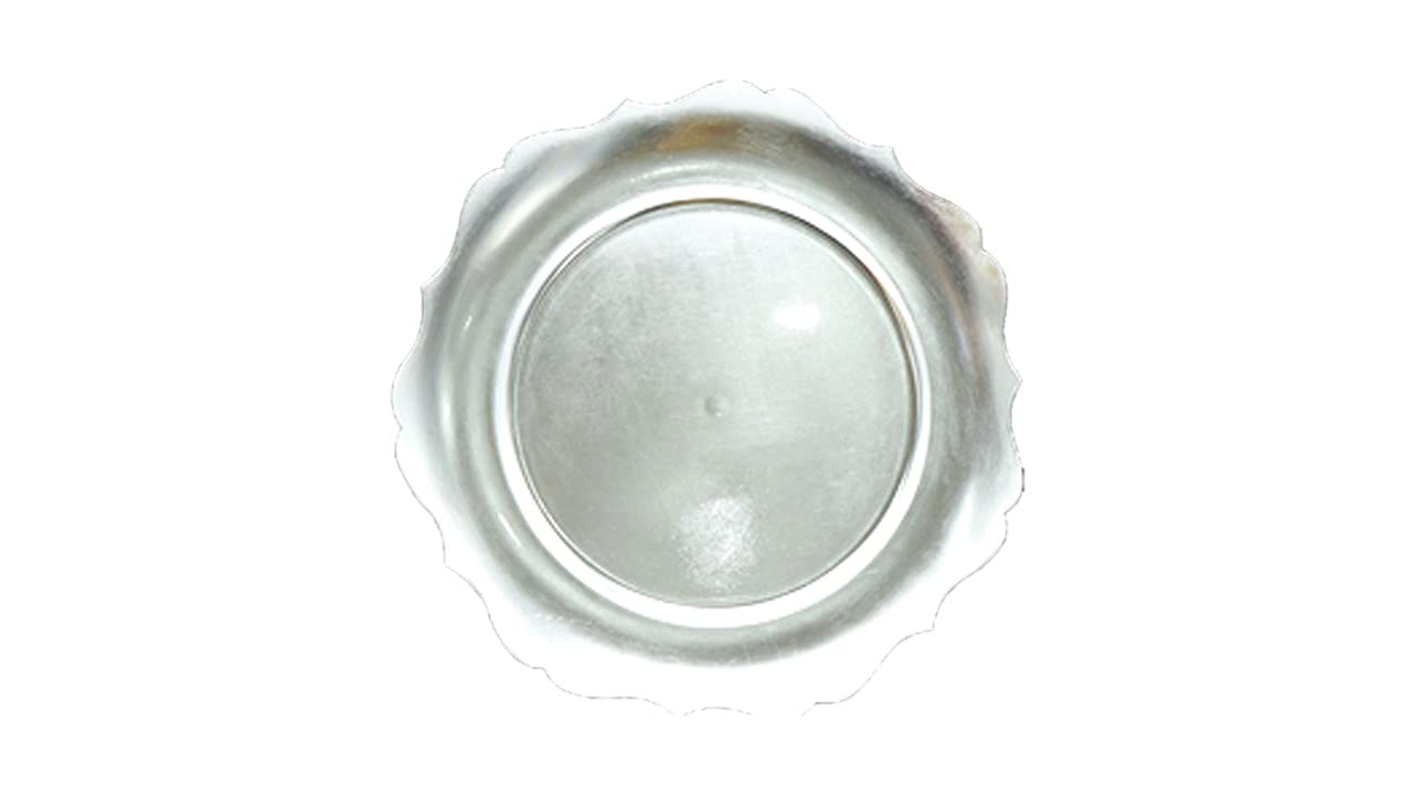 Gilbins 13 Inch Round Plastic Charger Plates - Silver Wedding & Party Table Decor Set of 4 | Elegant Dinnerware for Holiday Celebrations, Buffet Serving, and Formal Dining Events