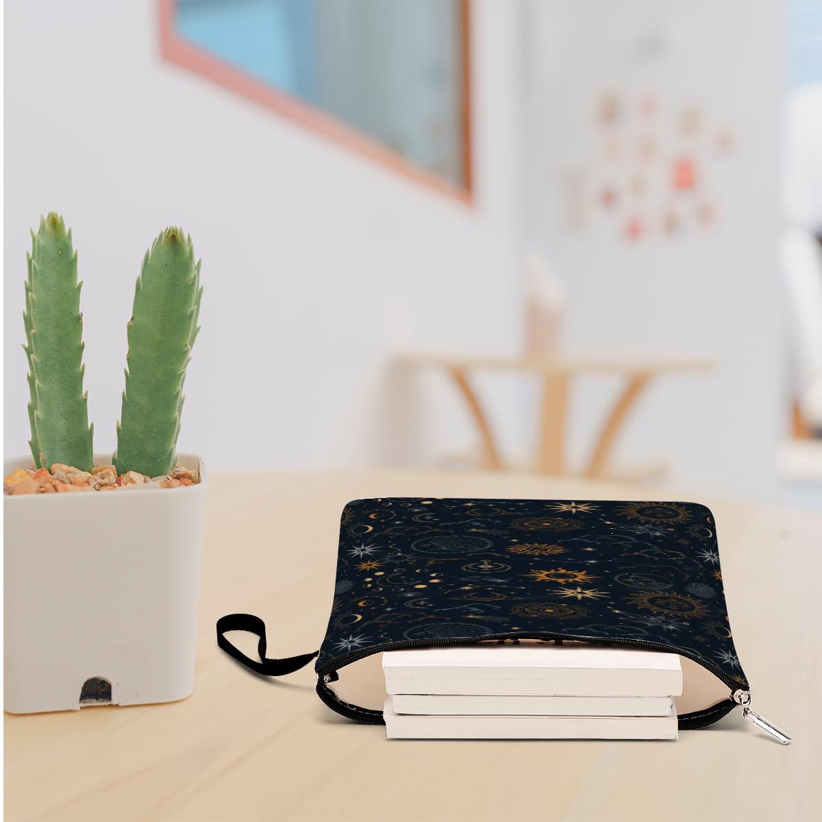 Magic Moon Book Sleeve - Space Galaxy Book Cover Protector | Perfect Gift for Book Lovers, Librarians, Teachers & Students | Reading Accessories for Book Clubs, Classmates & Roommates | Ideal for Travel, School & Home Reading Protection