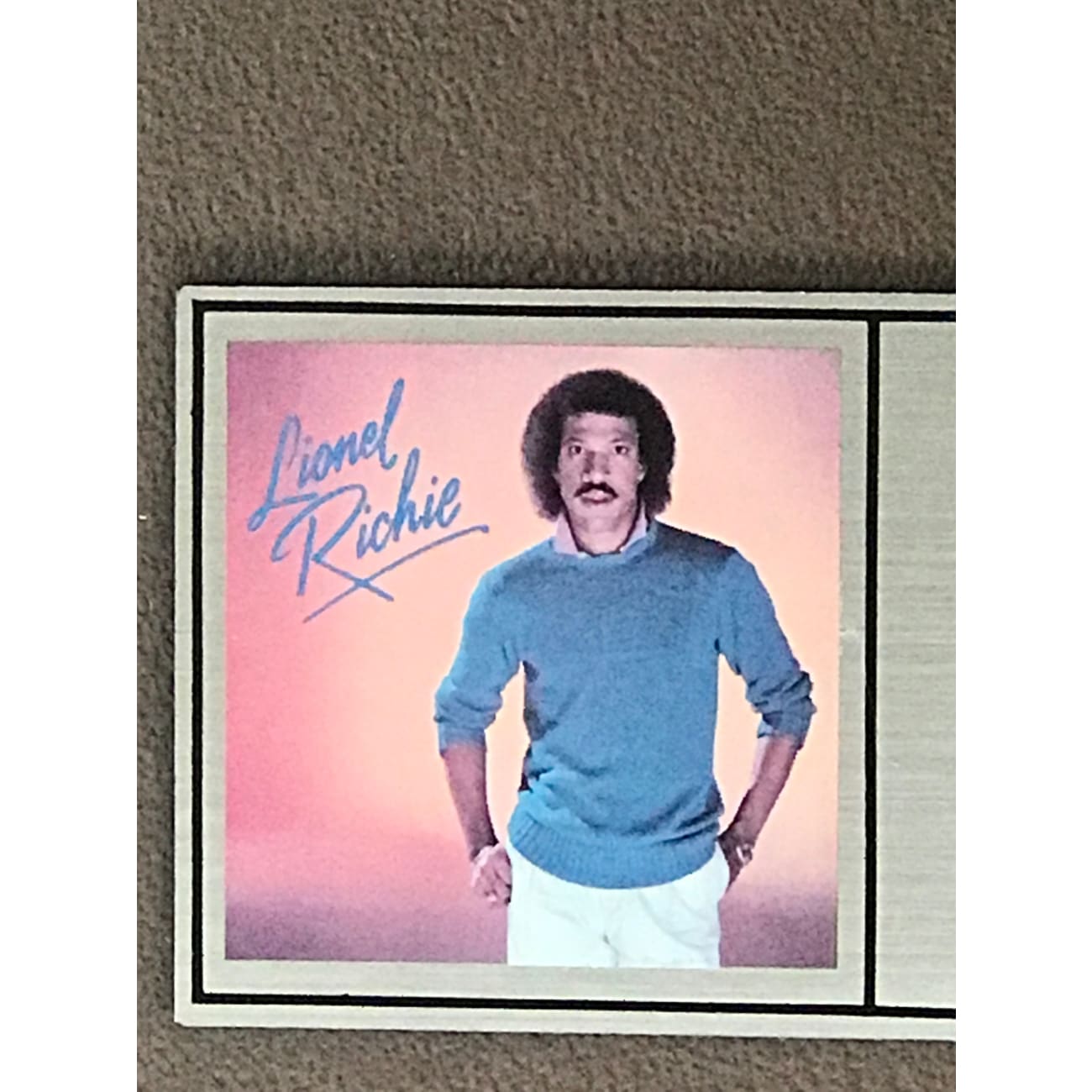 Lionel Richie Debut RIAA Platinum LP Award - Vintage Music Collectible for Fans & Display in Home, Office, or Music Room