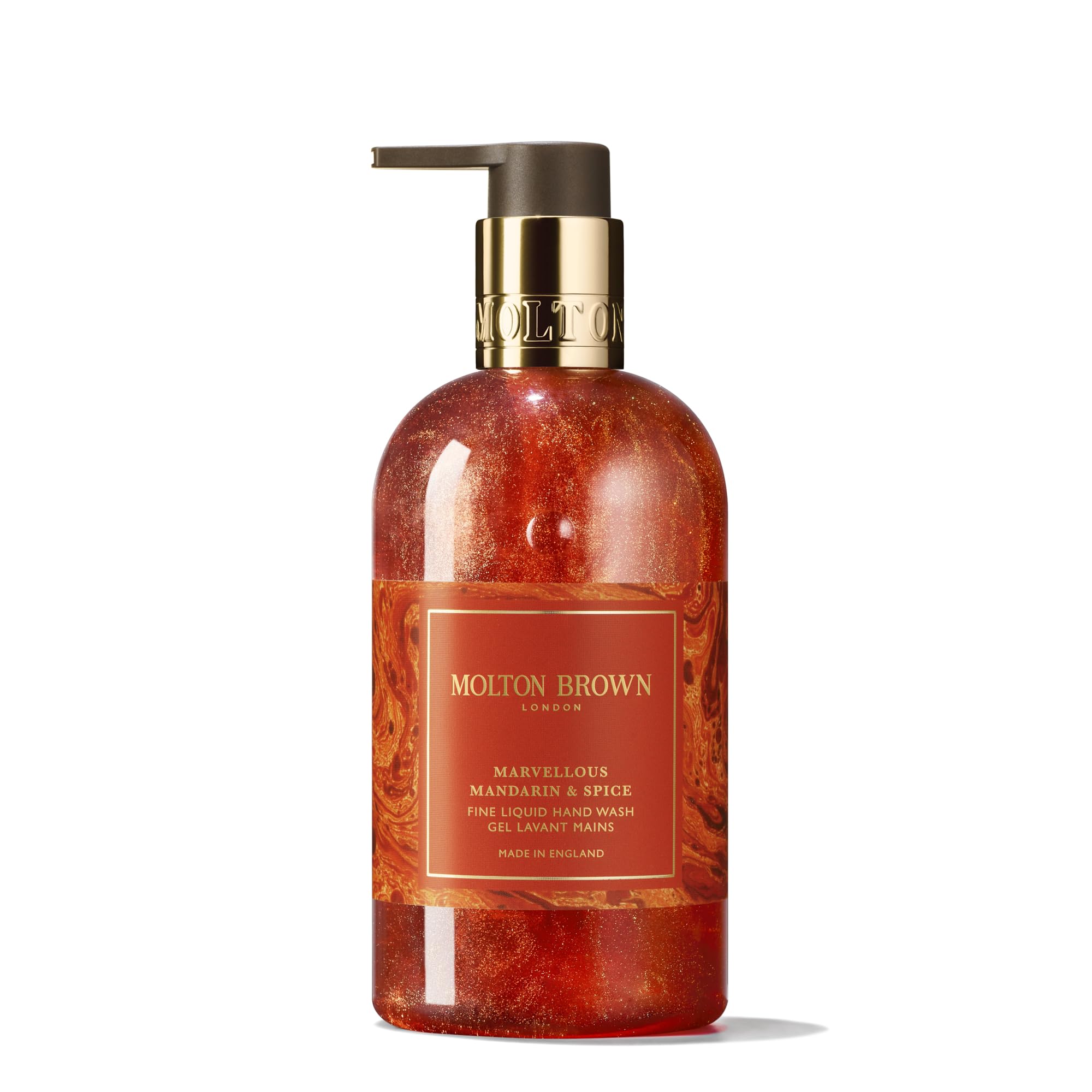 Molton Brown Marvellous Mandarin & Spice Fine Liquid Hand Wash 10oz - Luxurious Foaming Hand Soap with Citrus & Spice Notes - Perfect for Bathrooms, Kitchens & Guest Washrooms
