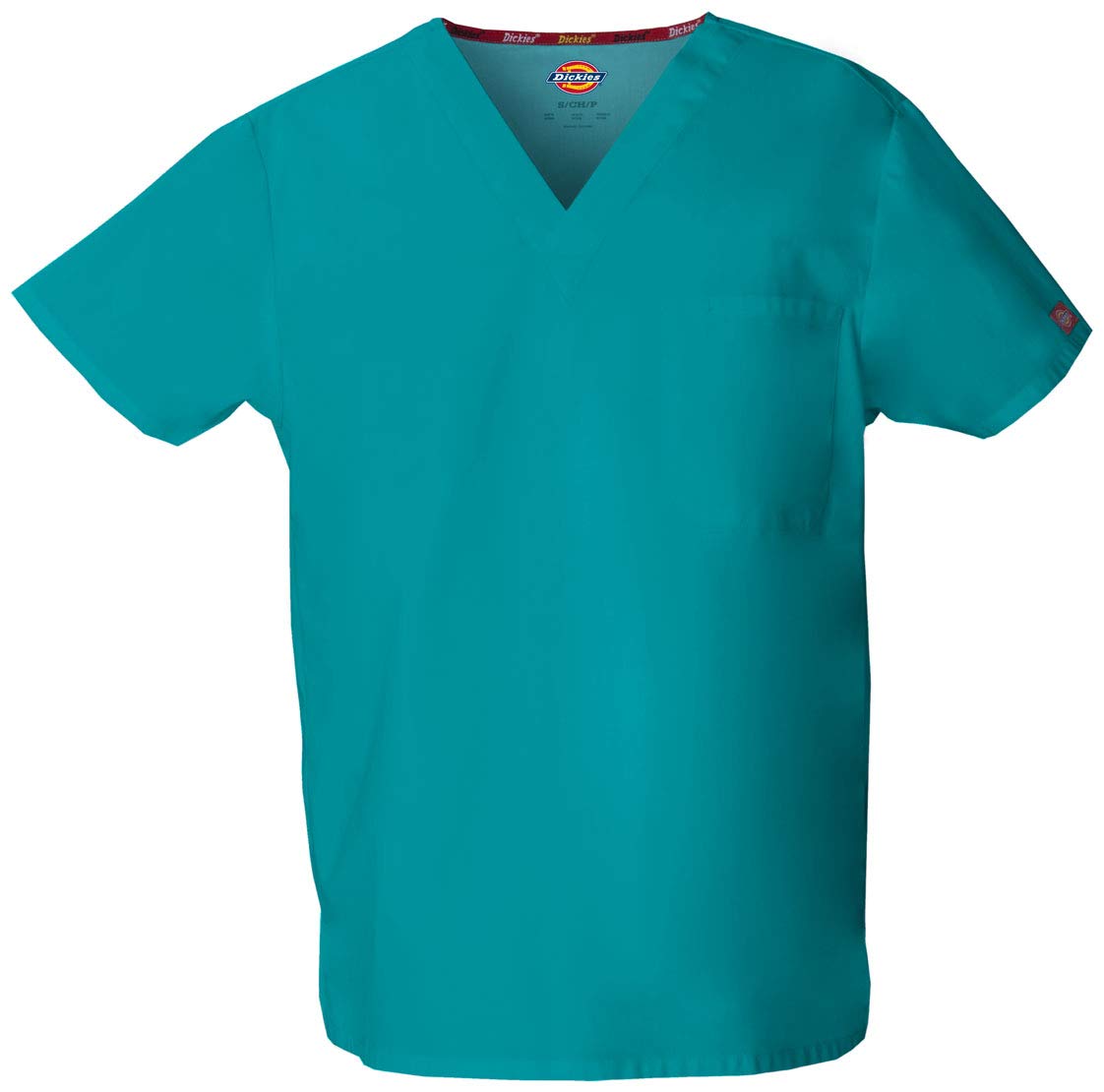 Dickies EDS Signature Scrubs - Unisex One Pocket V-Neck Top 83706 | Soft Brushed Poplin Fabric for Women & Men | Perfect for Nurses, Doctors & Healthcare Professionals