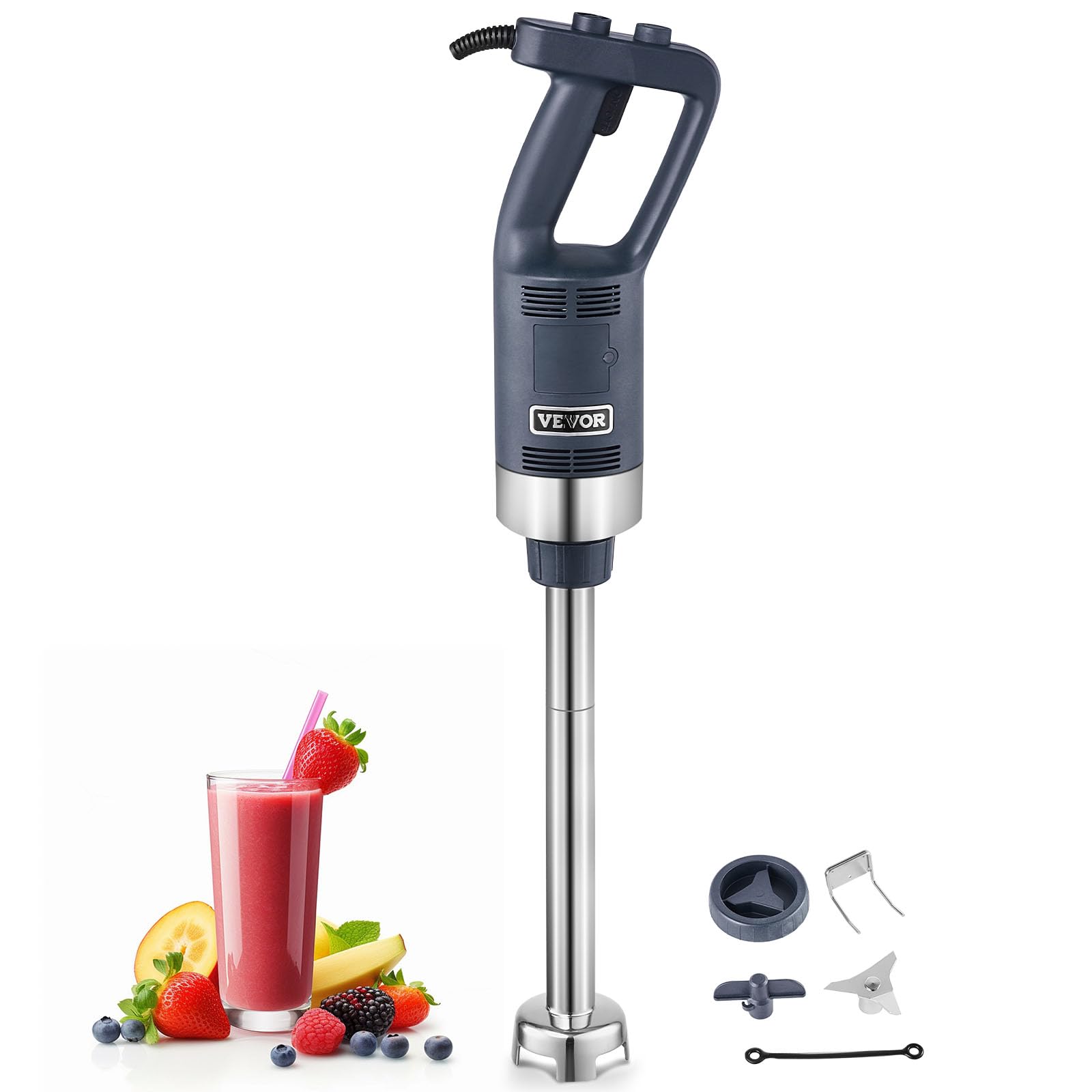 VEVOR 500W Commercial Immersion Blender - Heavy Duty Hand Mixer with 16